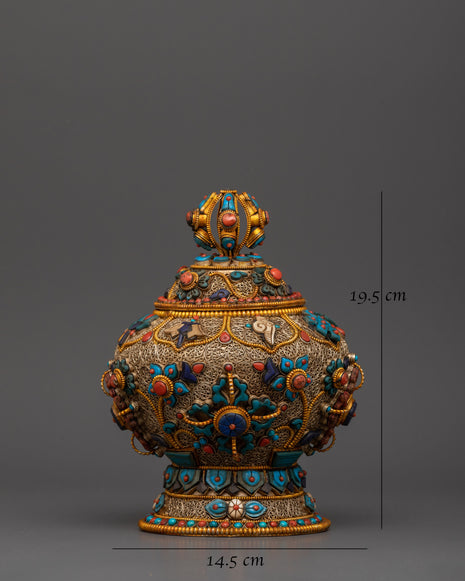 Tibetan Dhupur Rice Pot for Spiritual Serenity | Spiritual Ceremony Essential