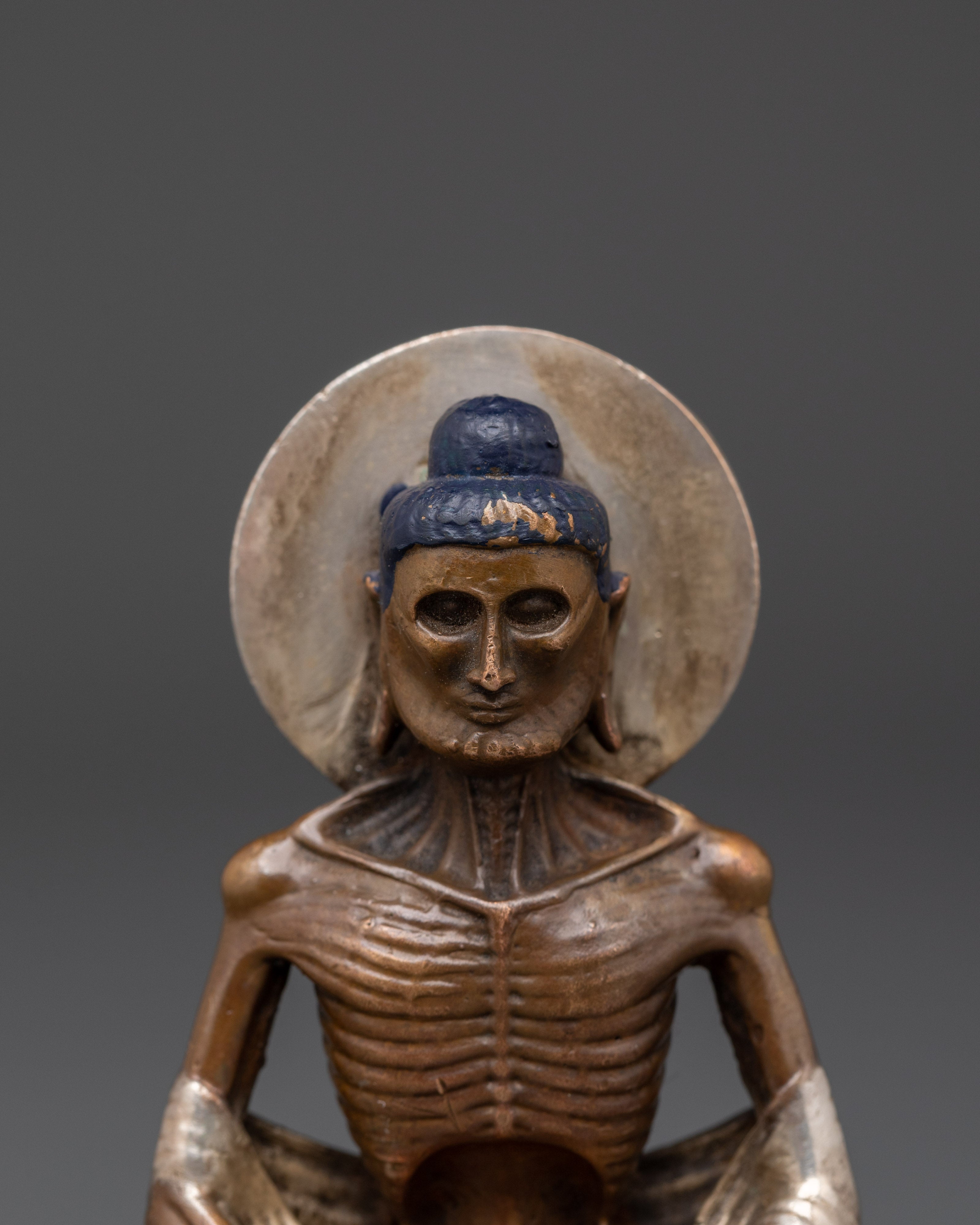Fasting Oxidized Copper Shakyamuni Buddha Statue | for Meditation and Spiritual Harmony