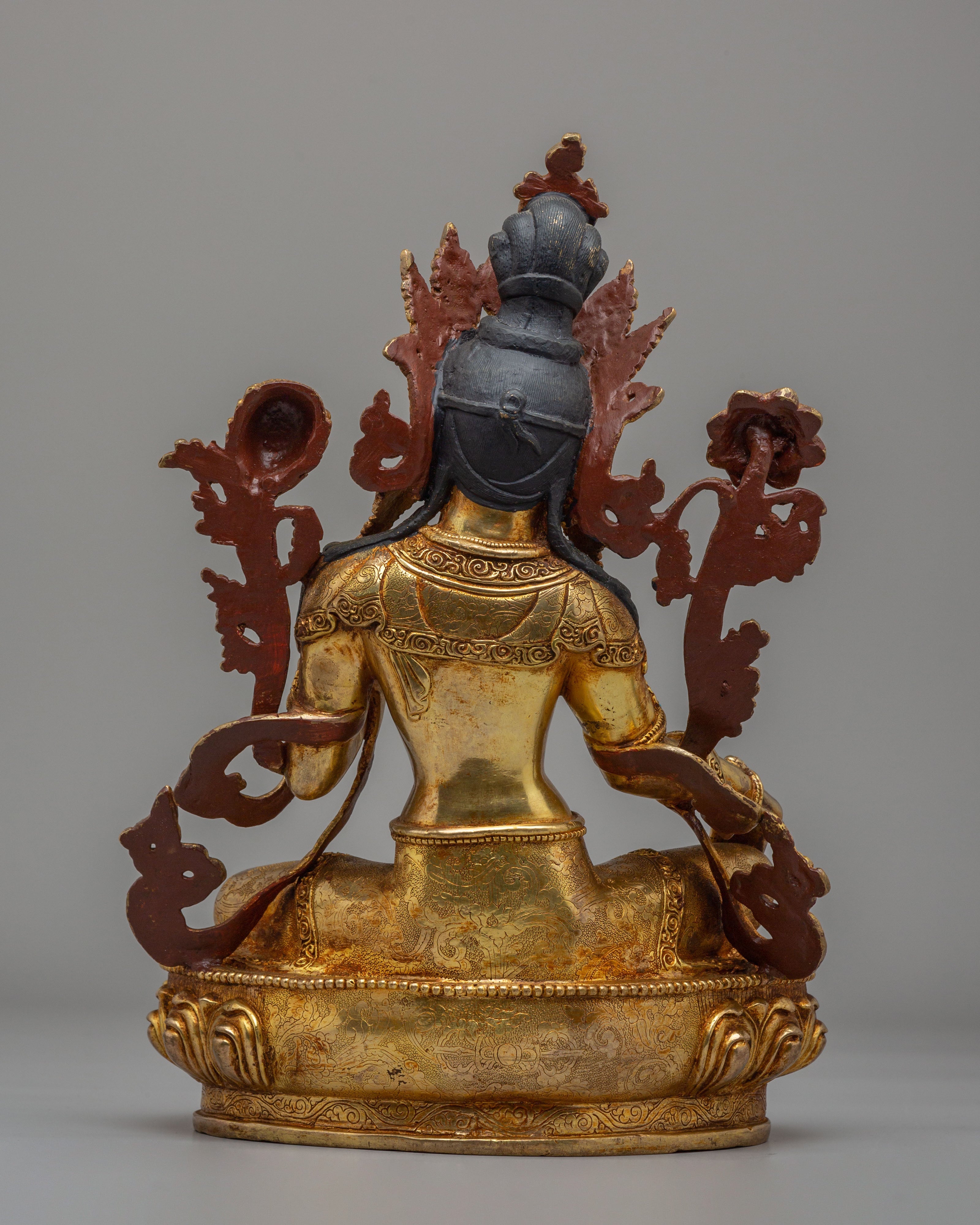 Goddess Green Tara Deity Statue | Spiritual Home Decor
