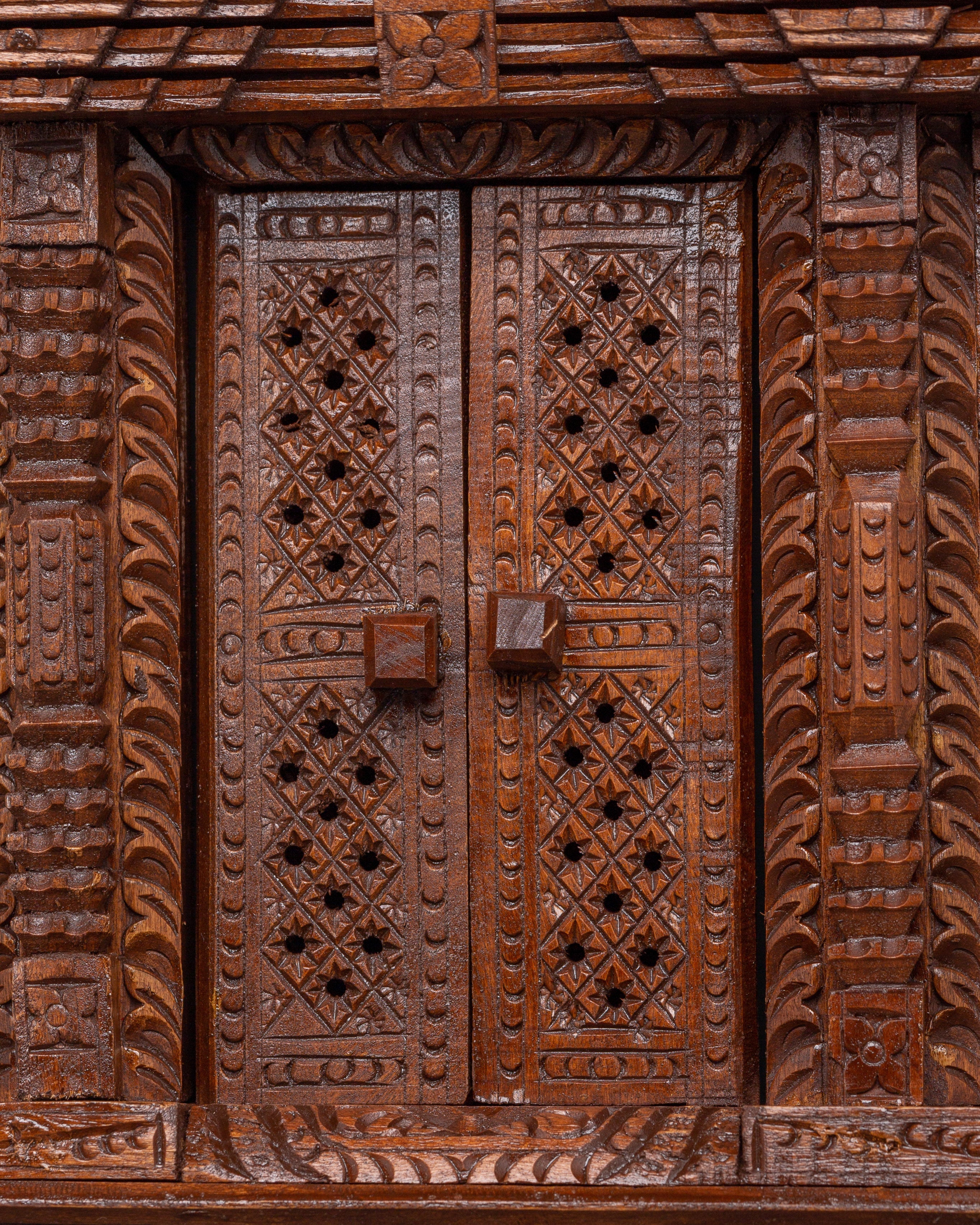 Kumari Window Frame Wall Hanging | Traditional Newari Art