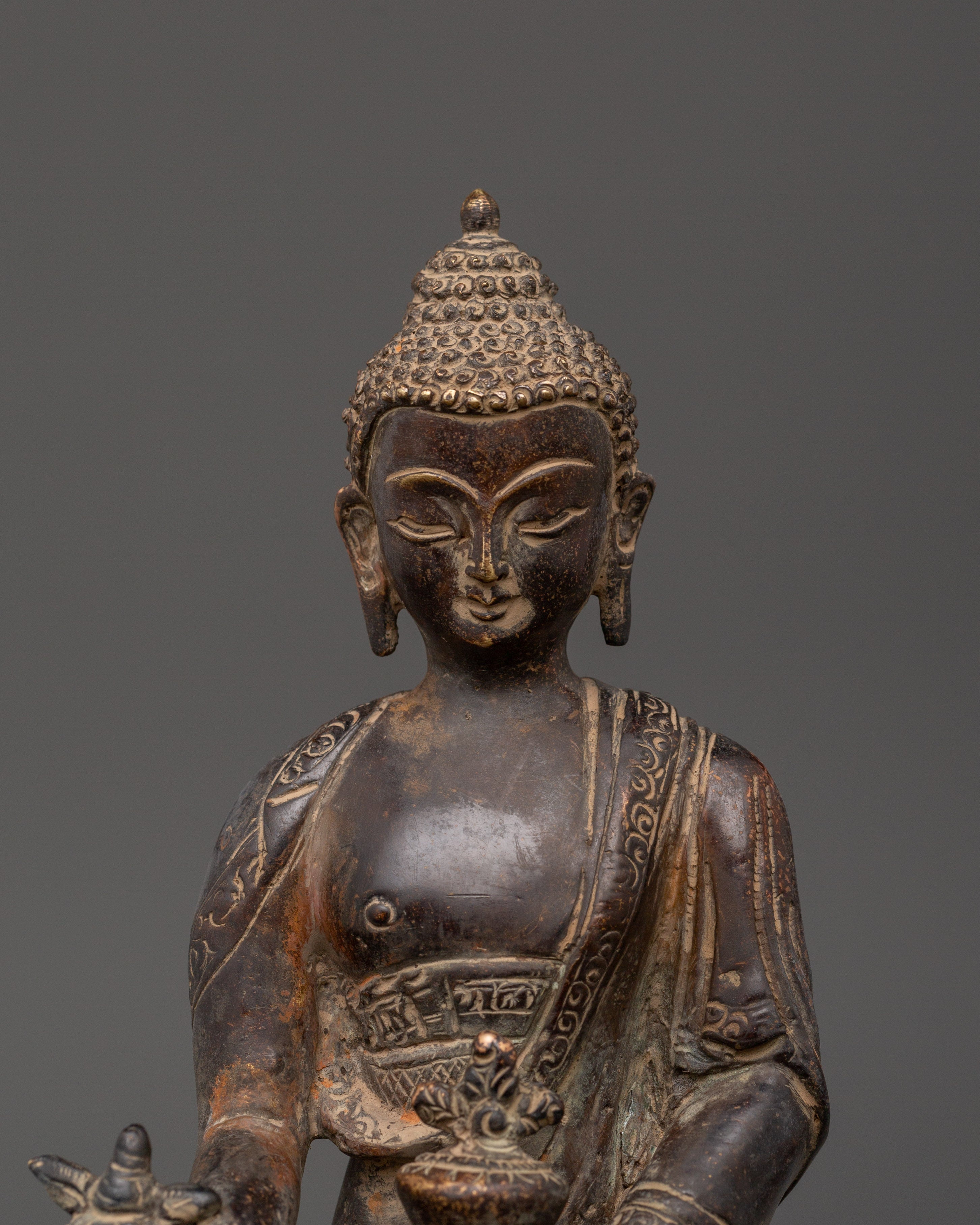 Sacred Statue of Healing Buddha | The Compassionate Healer