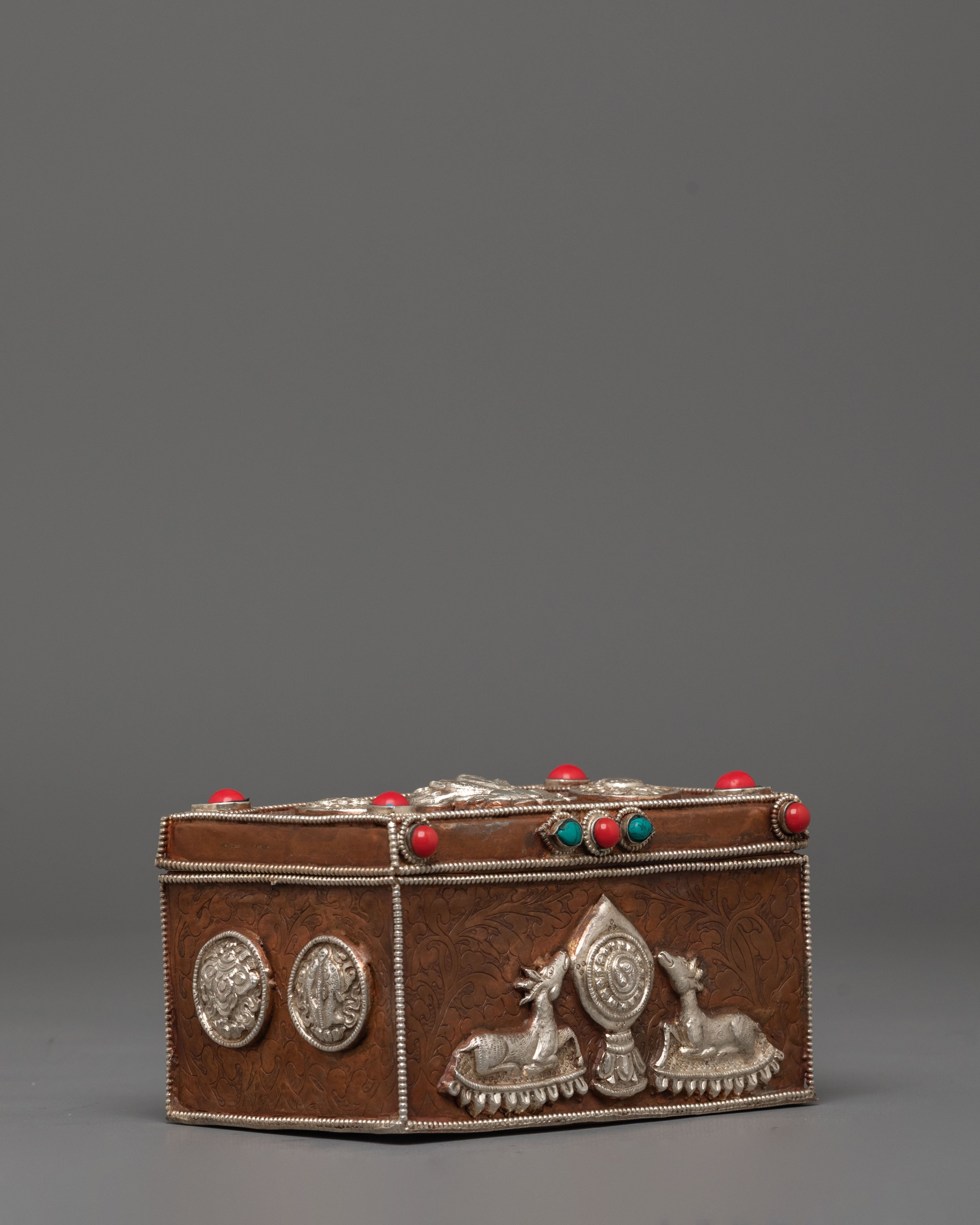 Tibetan Dharma Wheel Box | Wheel of Dharma