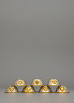 Gold & Silver-Plated Tibetan Offering Bowls