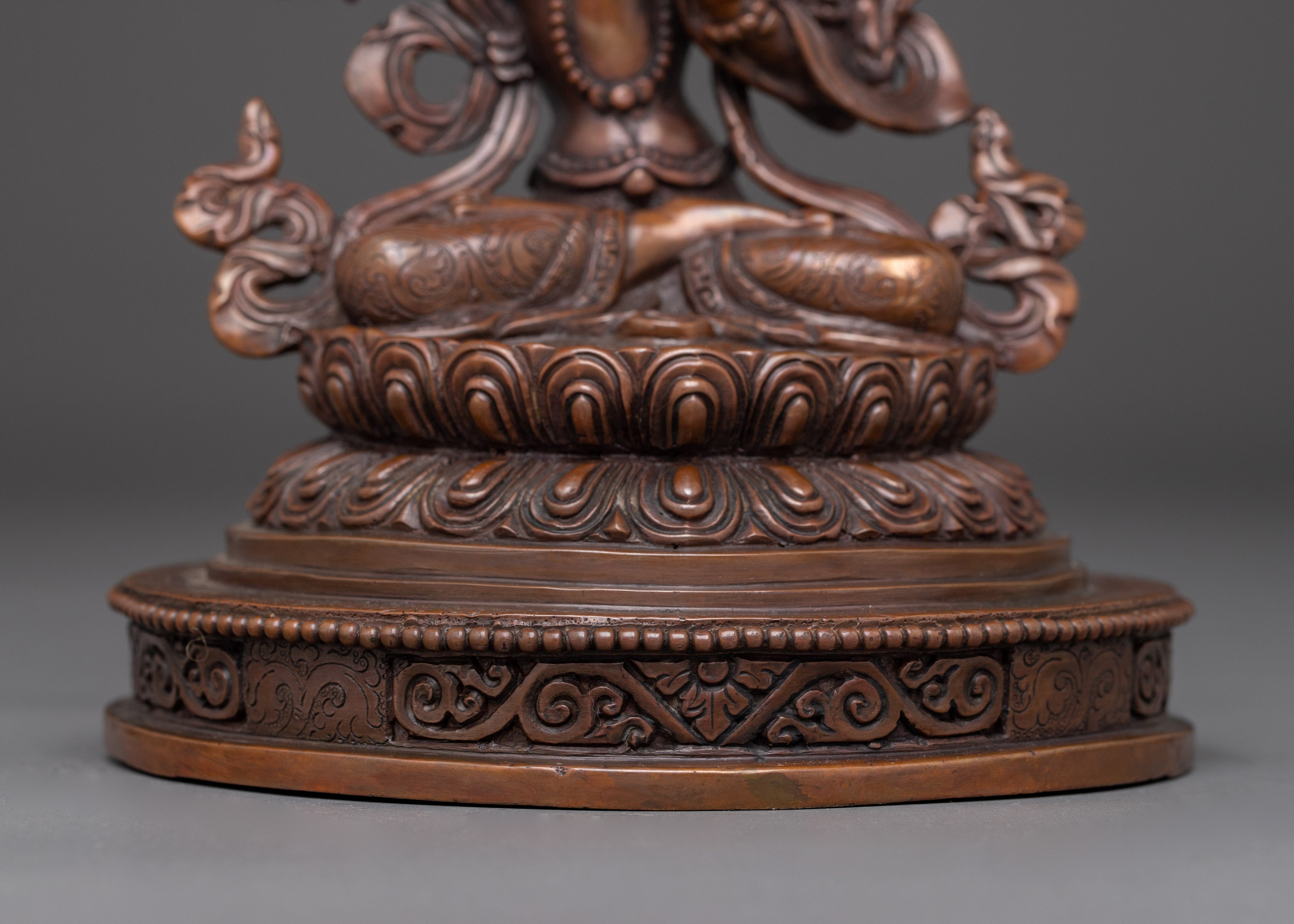 Statue of Manjushri: Symbol of Wisdom and Enlightenment