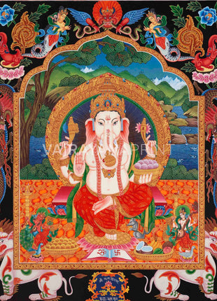 Ganesha Thangka Prints