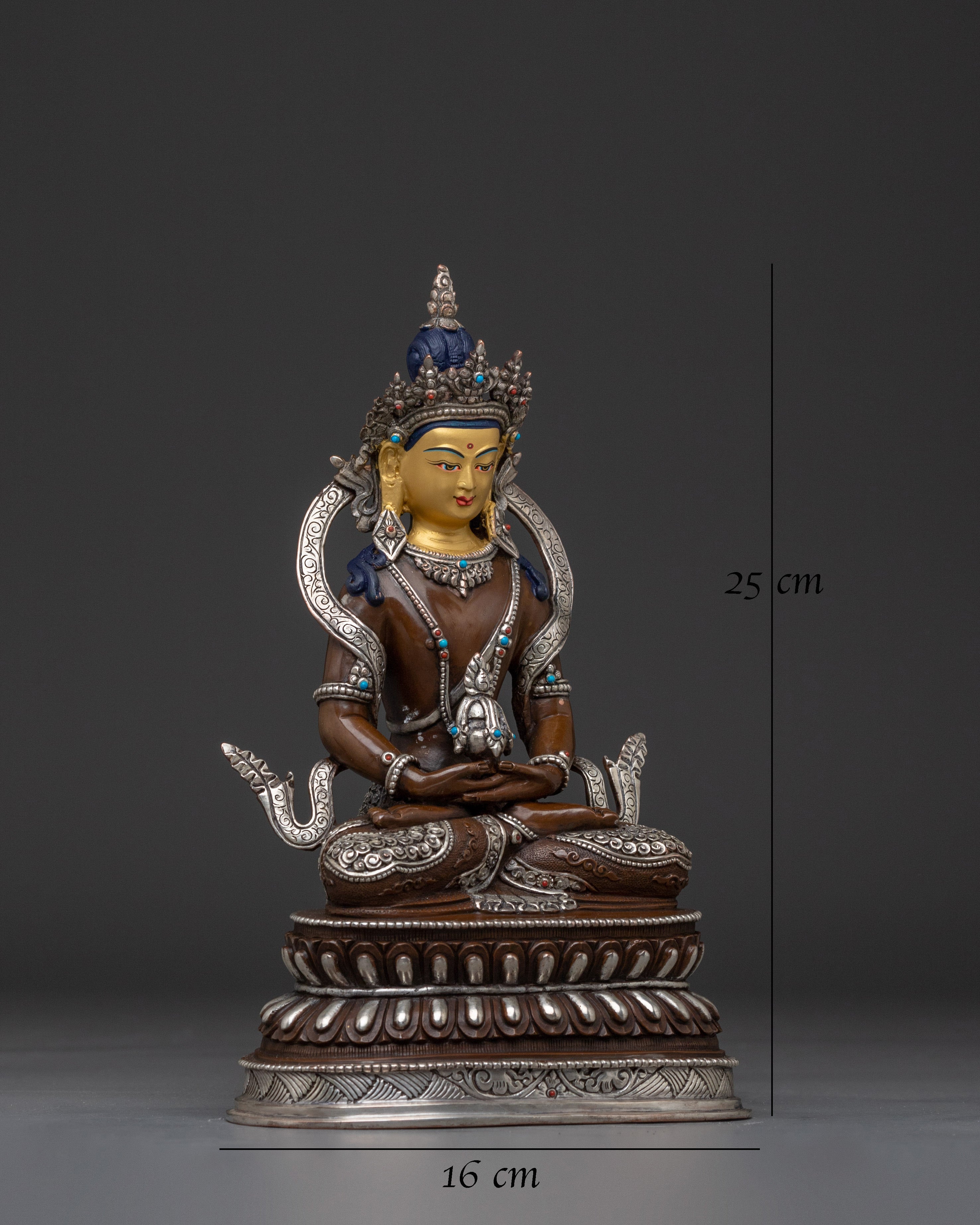 Amitayus Buddha Copper Statue 
