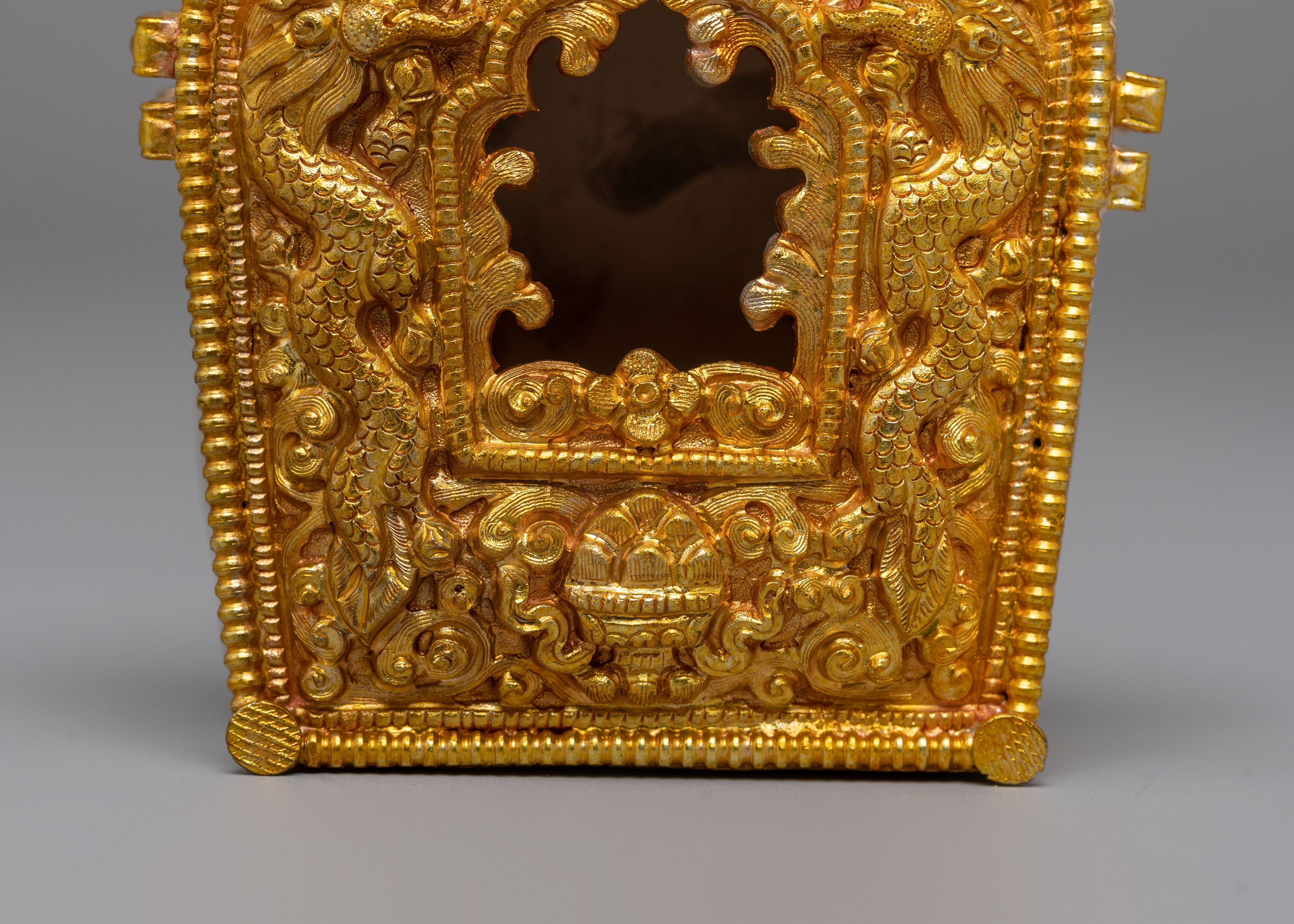 Spiritual Buddhist Amulet Ghau Box | Sacred Tibetan Prayer Box