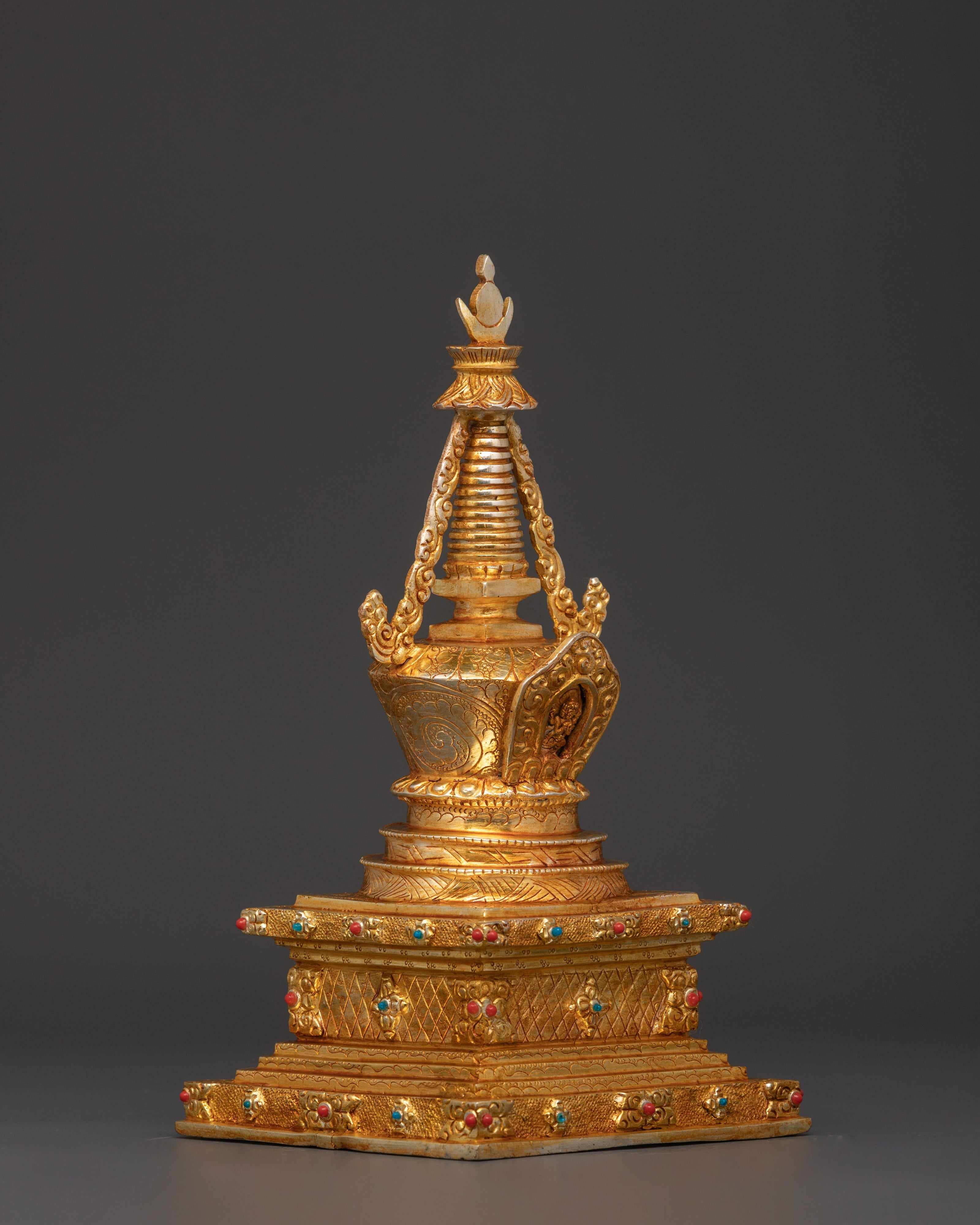 Stupa Himalayan art | Spiritual Decor Statue