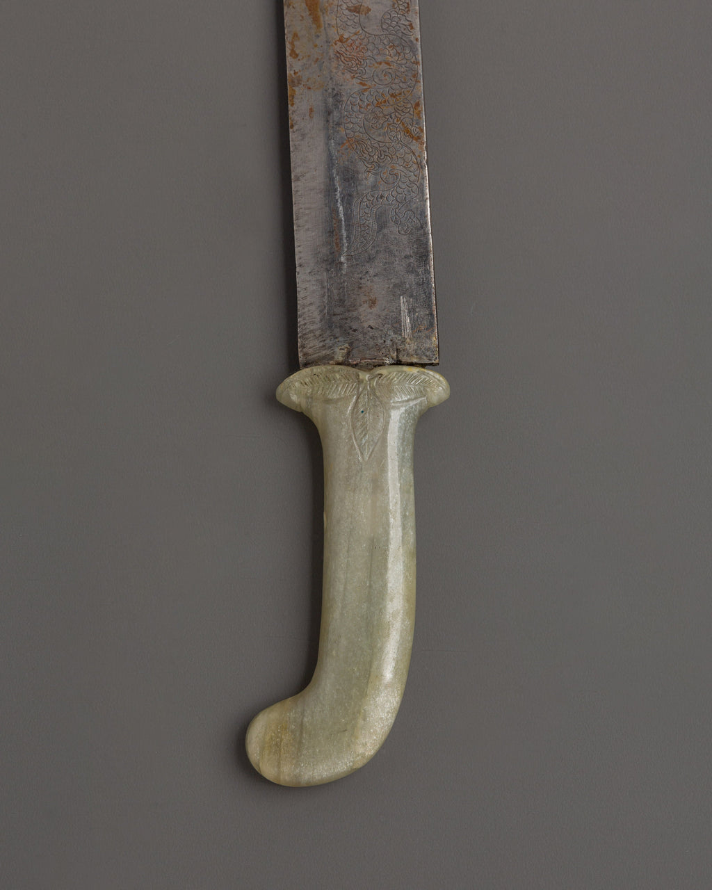 Jade Ritual Dagger Tibetan Tantric Sword | Copper Ritual Dagger with Jade Handle