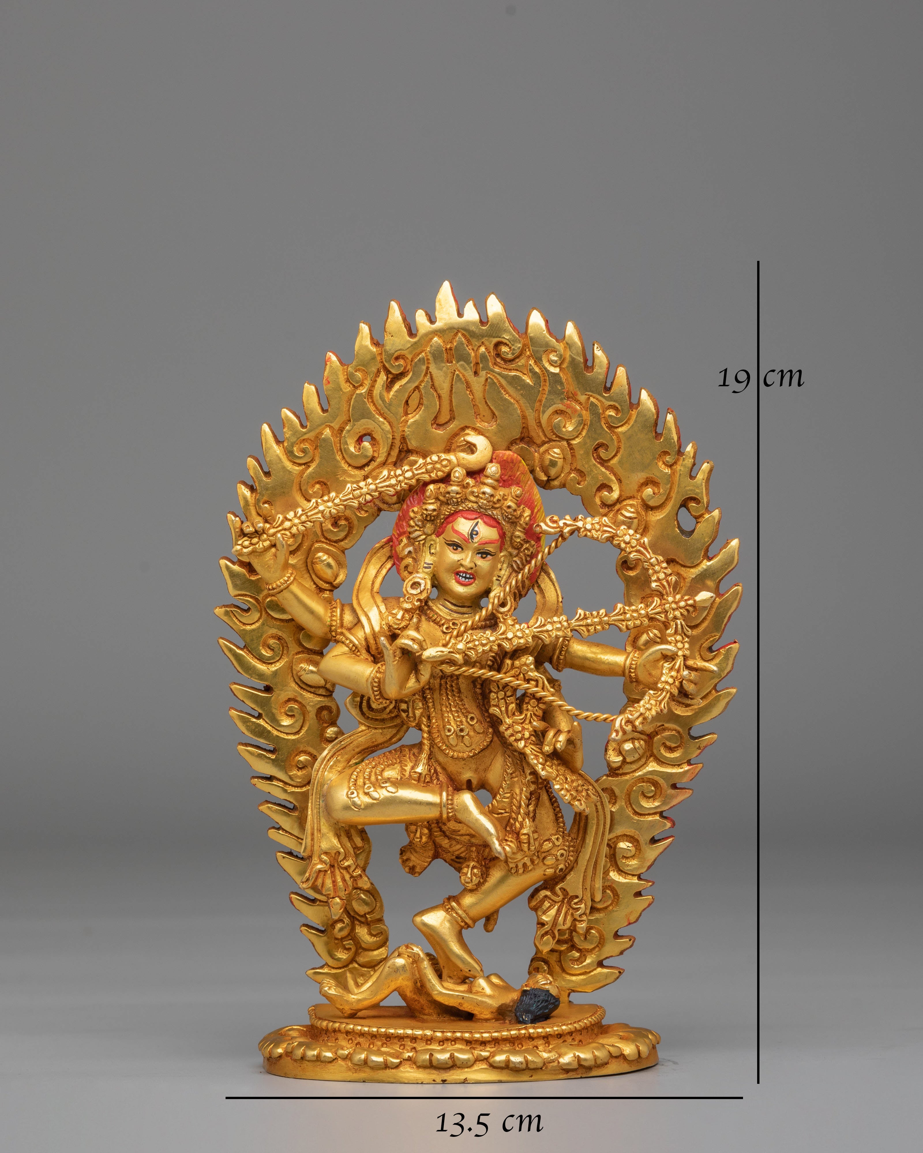 Handcrafted Kurukulla Buddhist Statue | Tibetan Tantric Goddess Sculpture