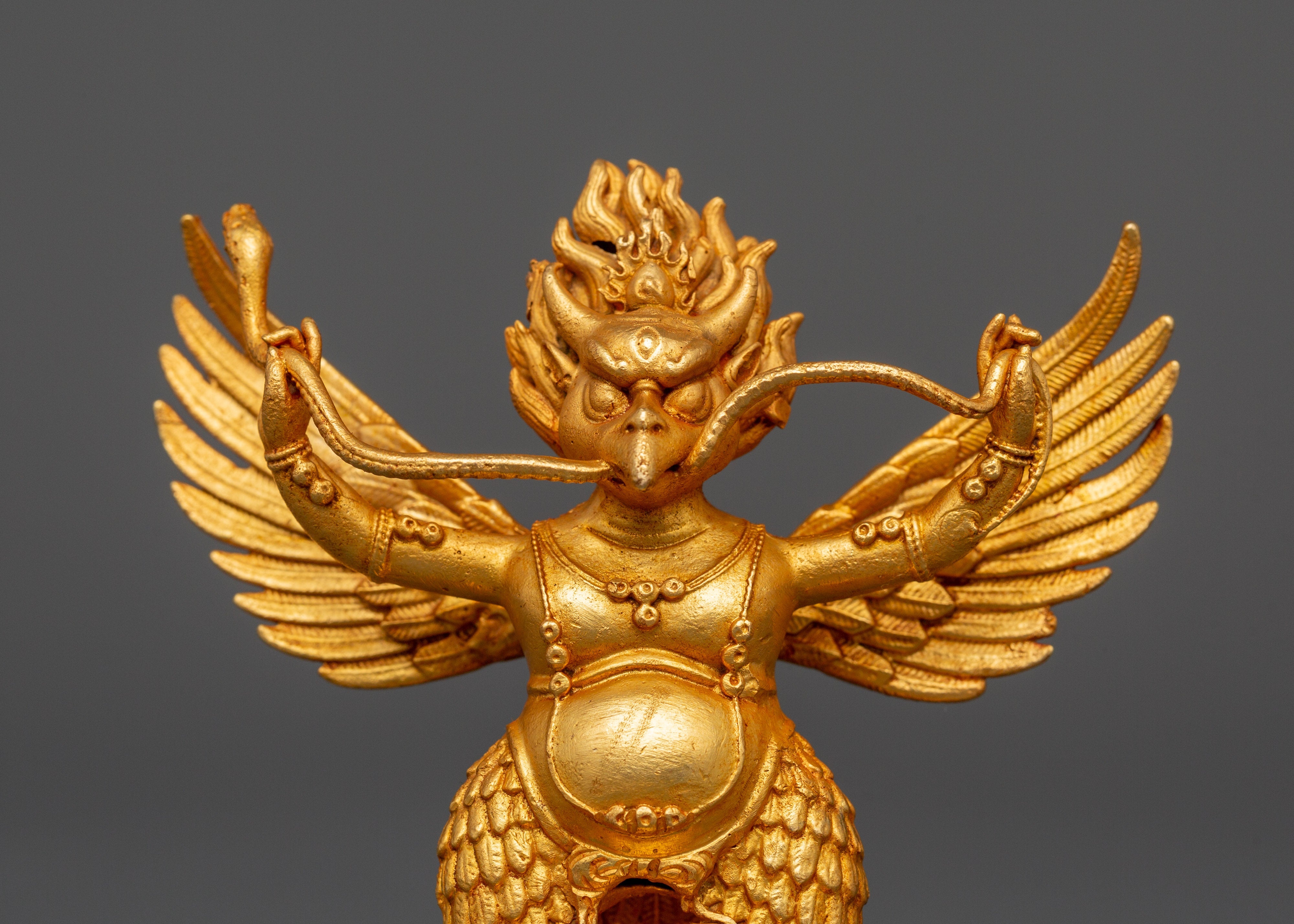 Garuda Tibetan Mythical Protector Deity Figurine - Decor for Protection & Sacred Energy