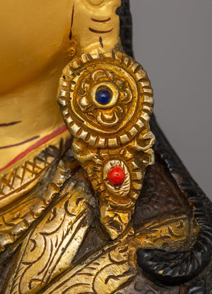 Guru Rinpoche Tantric Master Statue | Sacred Tibetan Buddhist Figurine