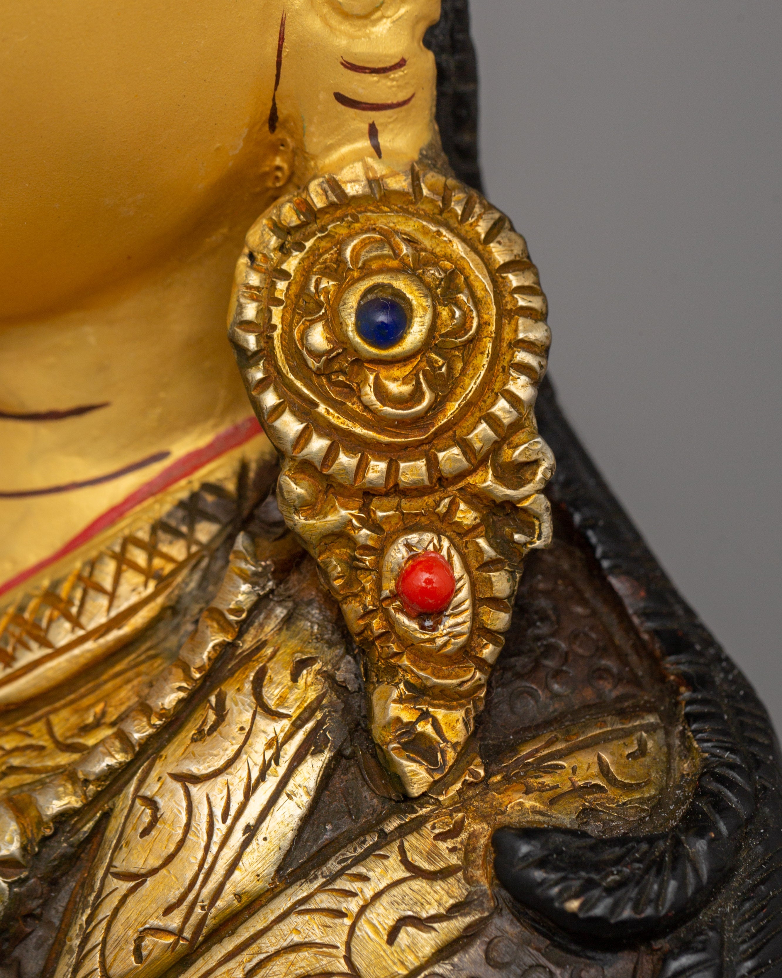 Guru Rinpoche Tantric Master Statue | Sacred Tibetan Buddhist Figurine