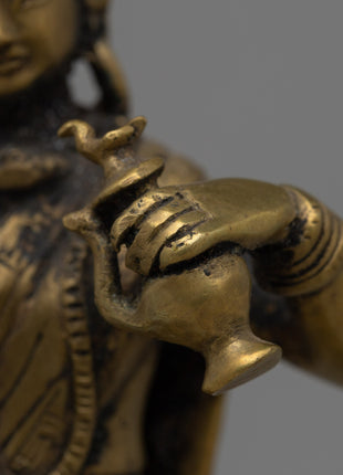 Elegant Handcrafted Newari Lady Offering Statue | Perfect for Altars or Spiritual Decor