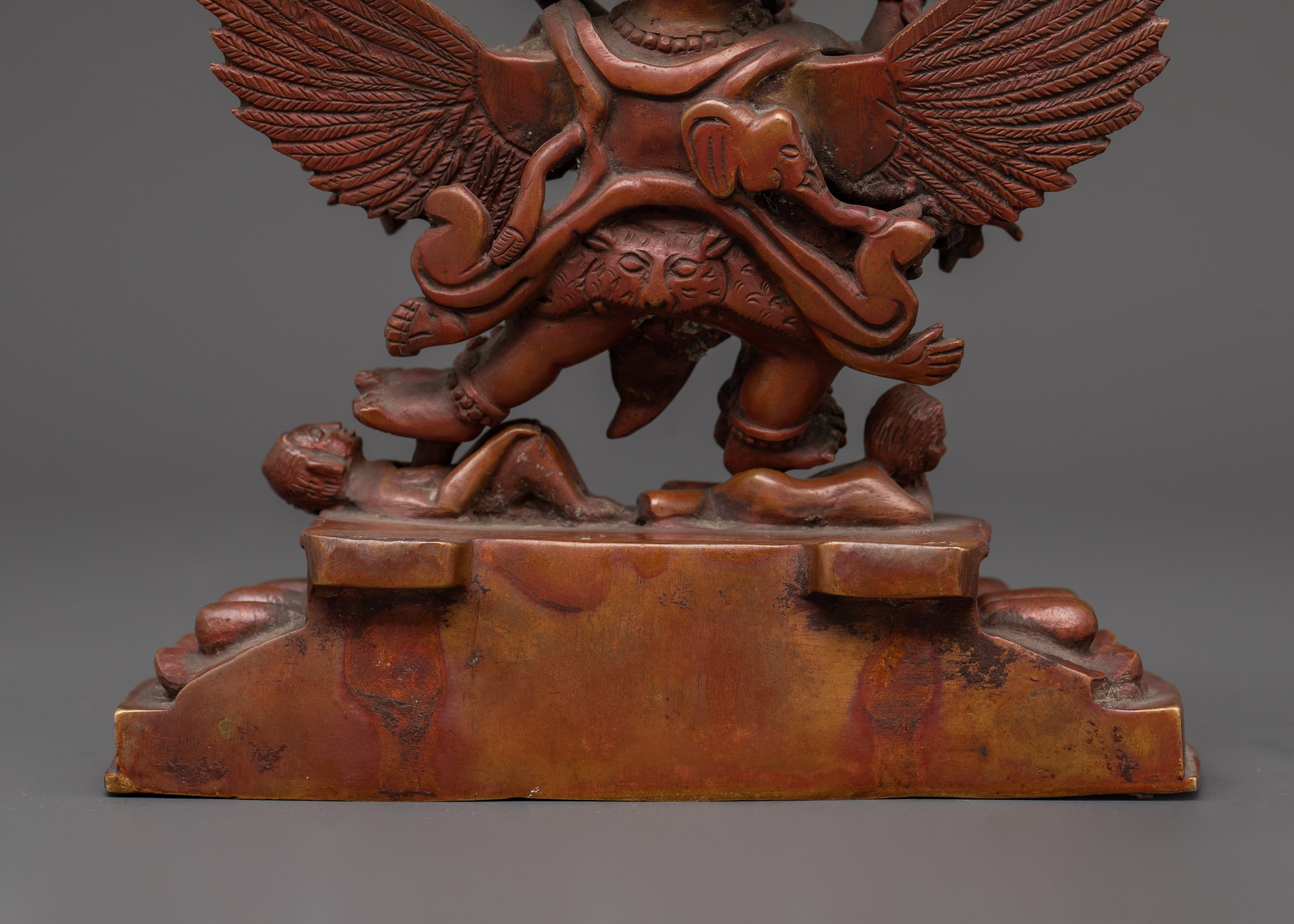 Hayagriva Statue in Oxidized Copper | Fierce Guardian Deity
