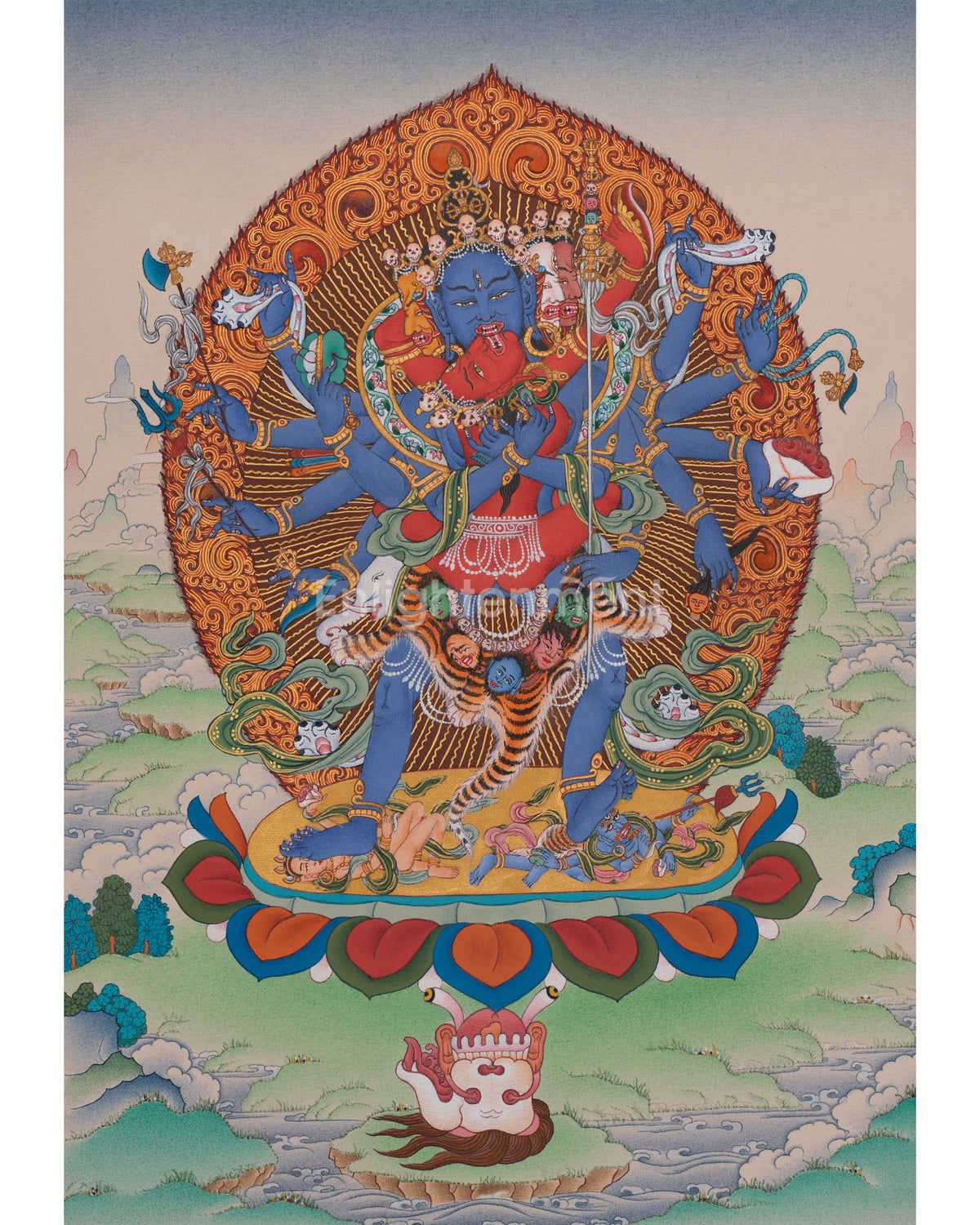 12 Armed Chakrasambhara Buddhist Art