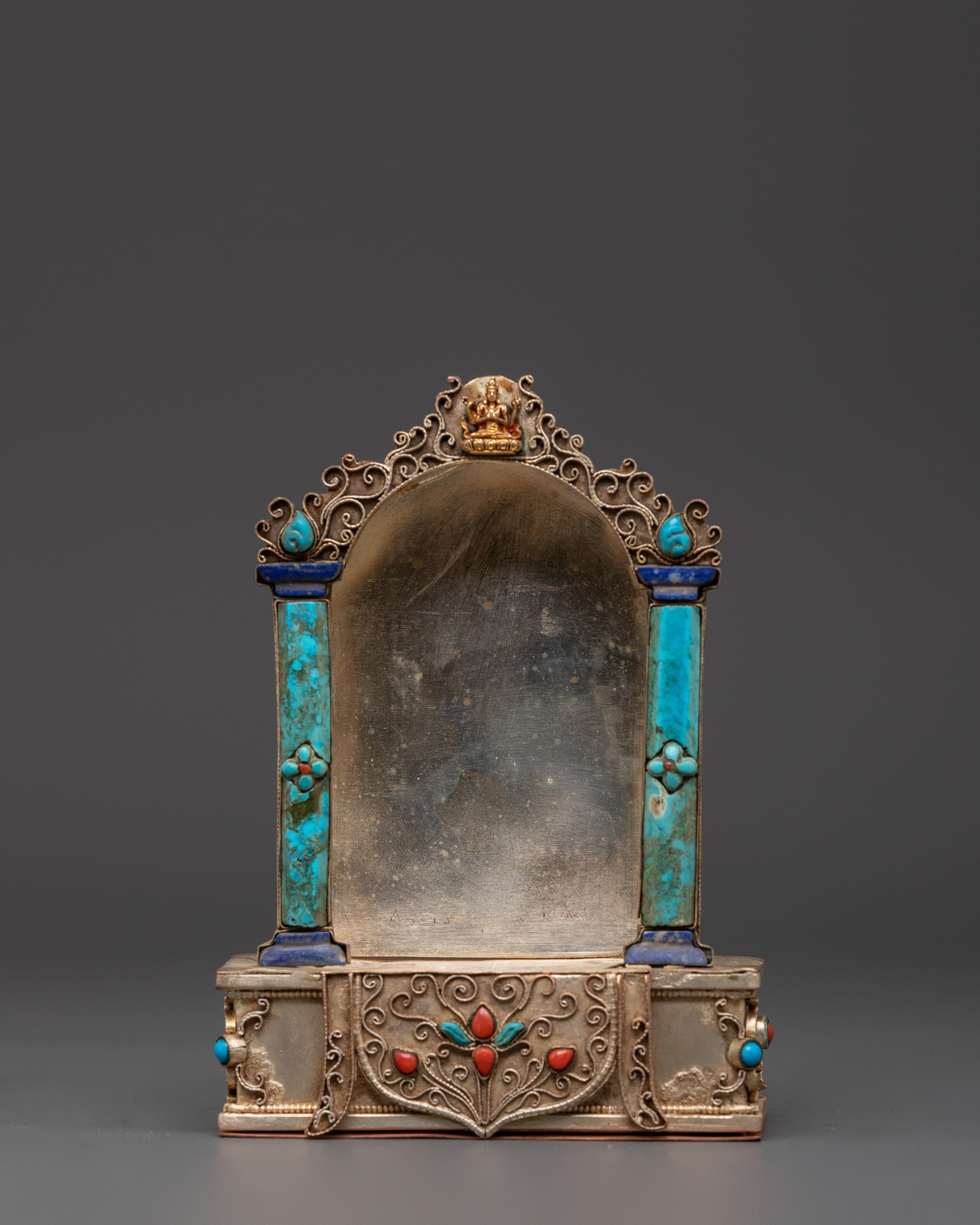 Ghau box with Vajrayogini | Tibetan Buddhist Shrine