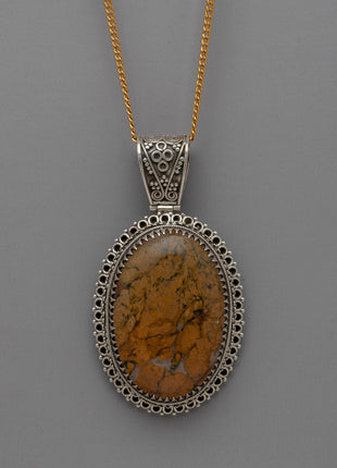 Jasper Locket Pendant
