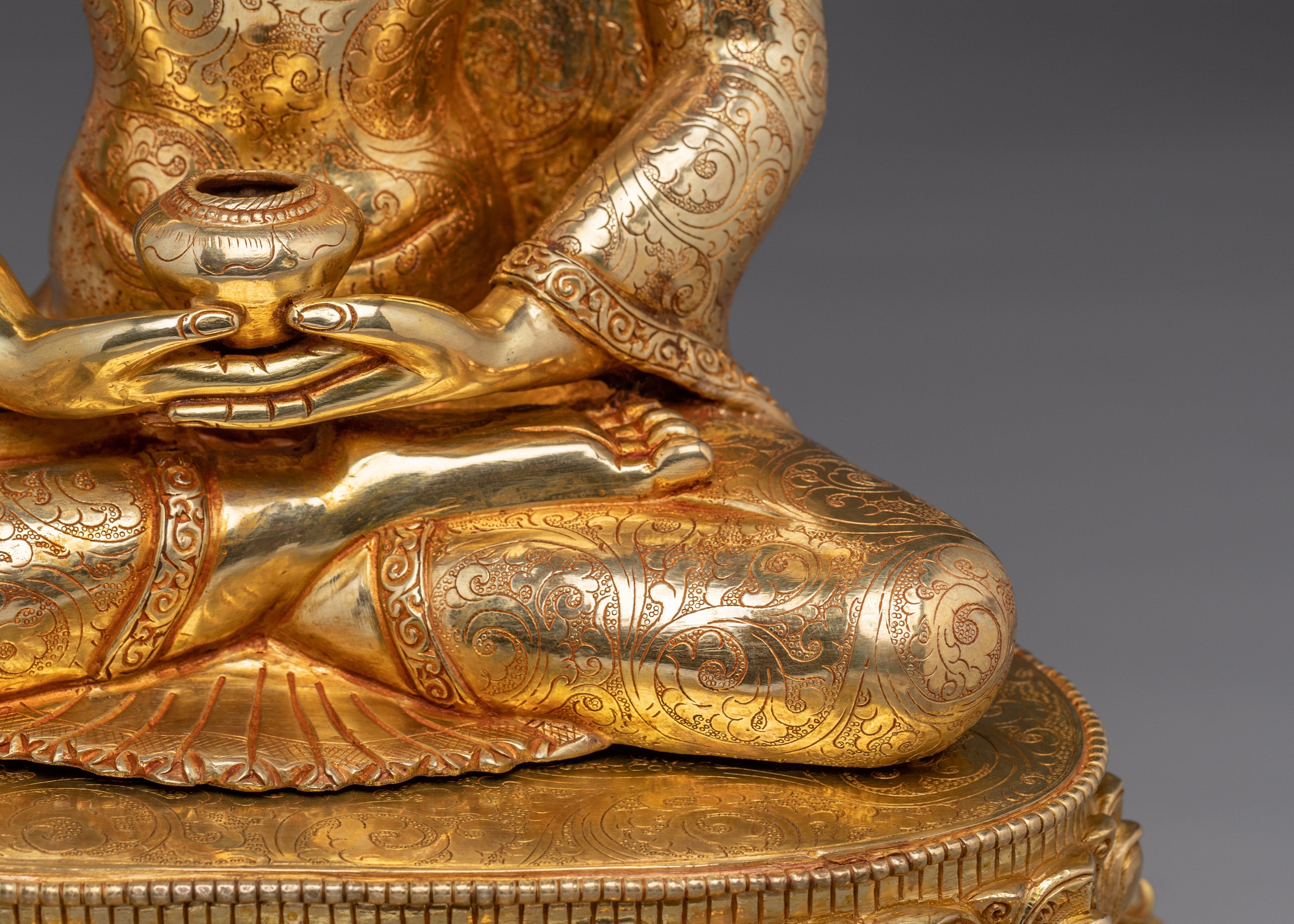 Handcrafted Sculpture Amitabha Buddha | Tibetan Buddhist Art