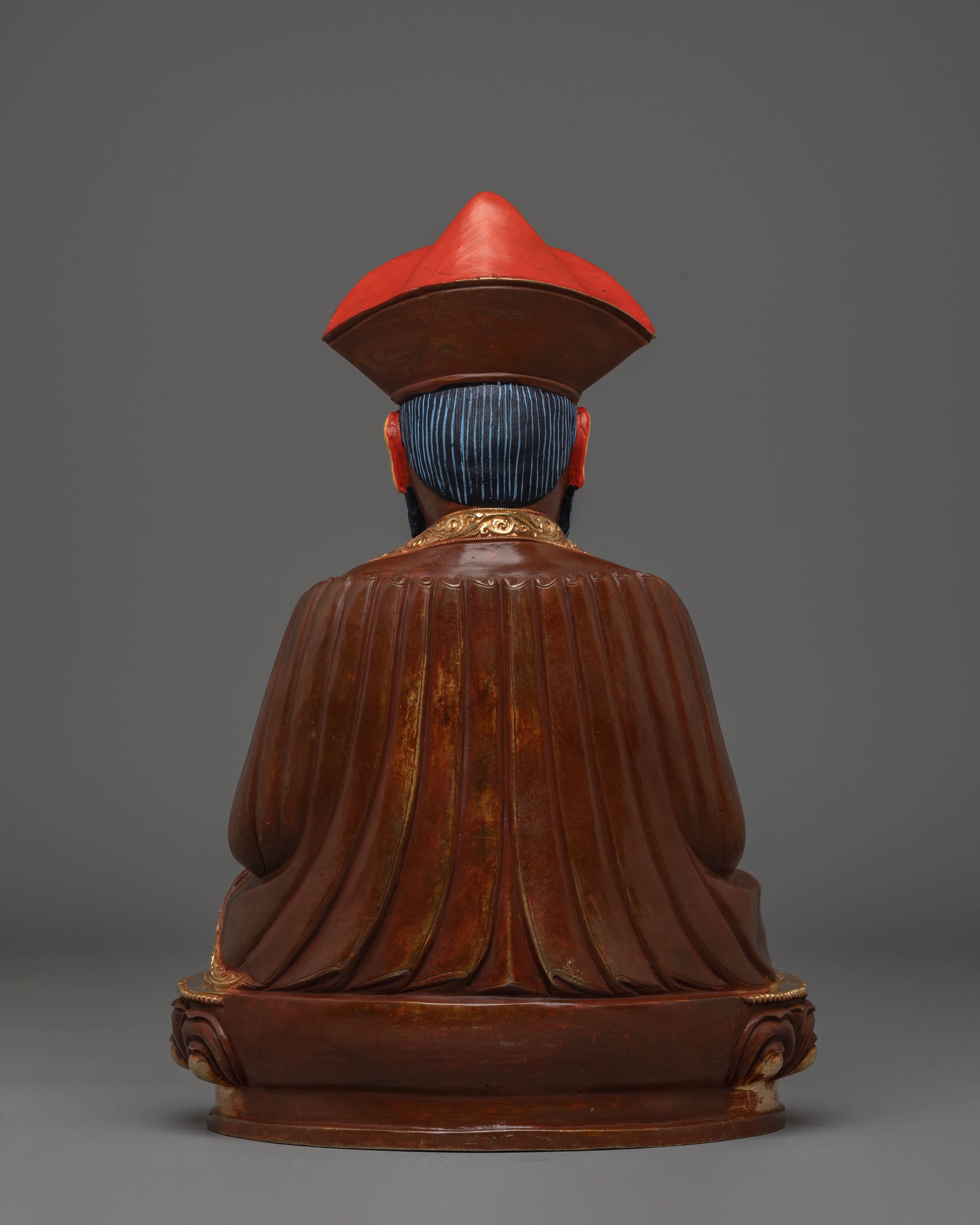 Sacred Sculpture of Guru Shapdum | Handcrafted Tibetan Statue