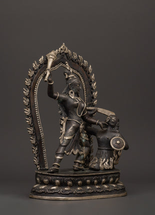 Baglamukhi Devi Statue | Wrathful Hindu Goddess