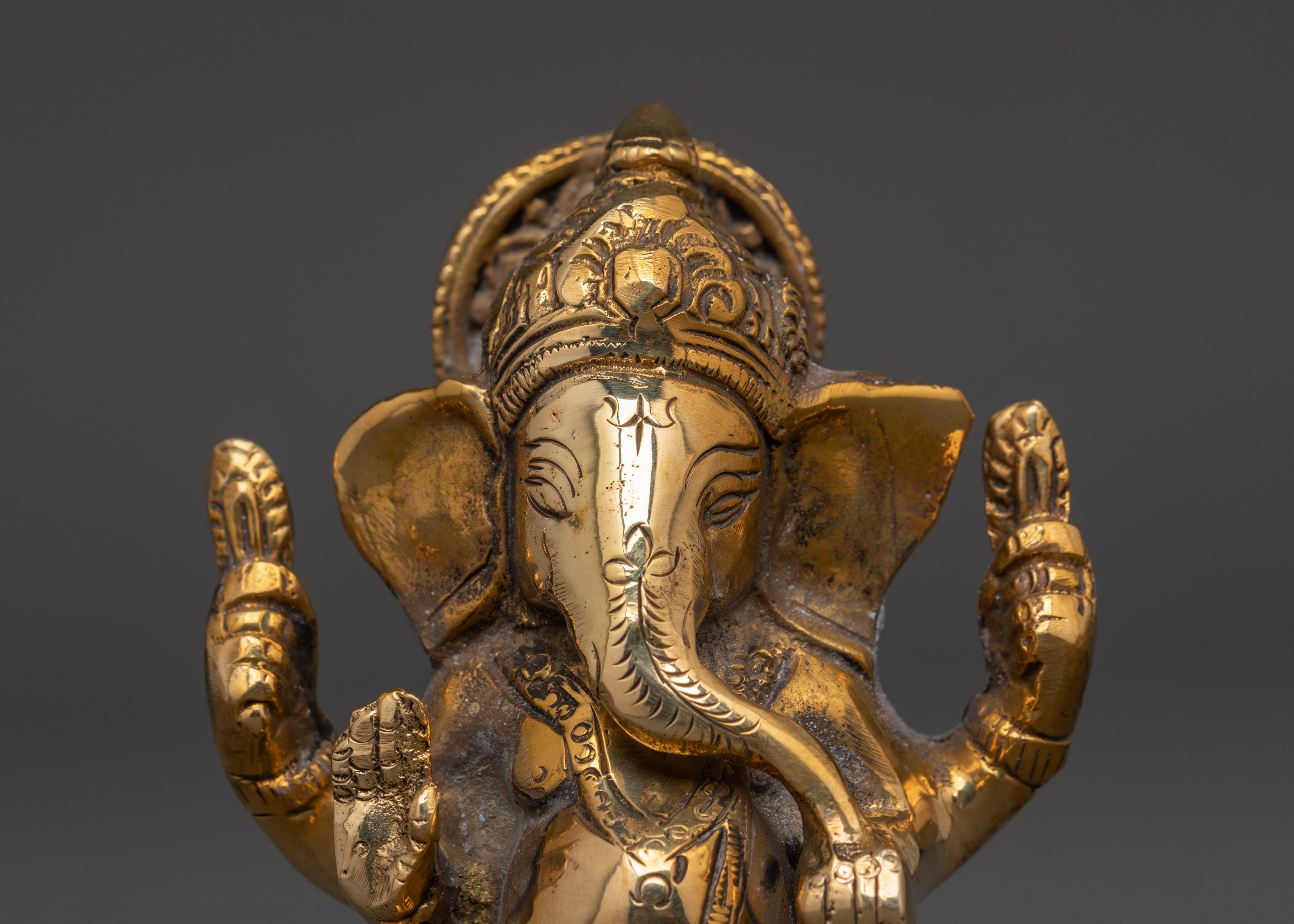 Handcrafted Brass Statue of Ganesh | Emblem of Prosperity