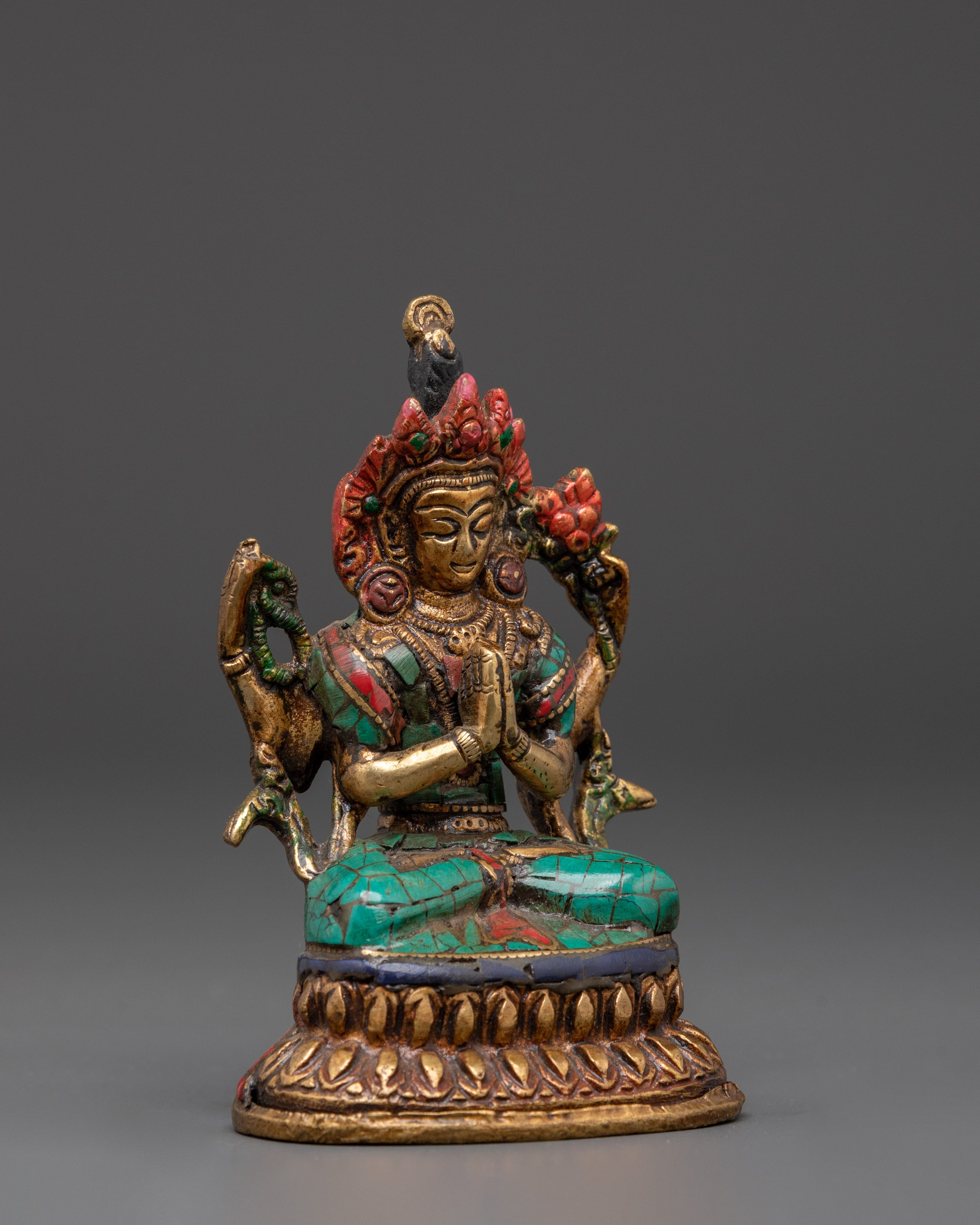 Handcrafted Tibetan Chenrezig Deity | Symbol of Compassion, Healing & Protection