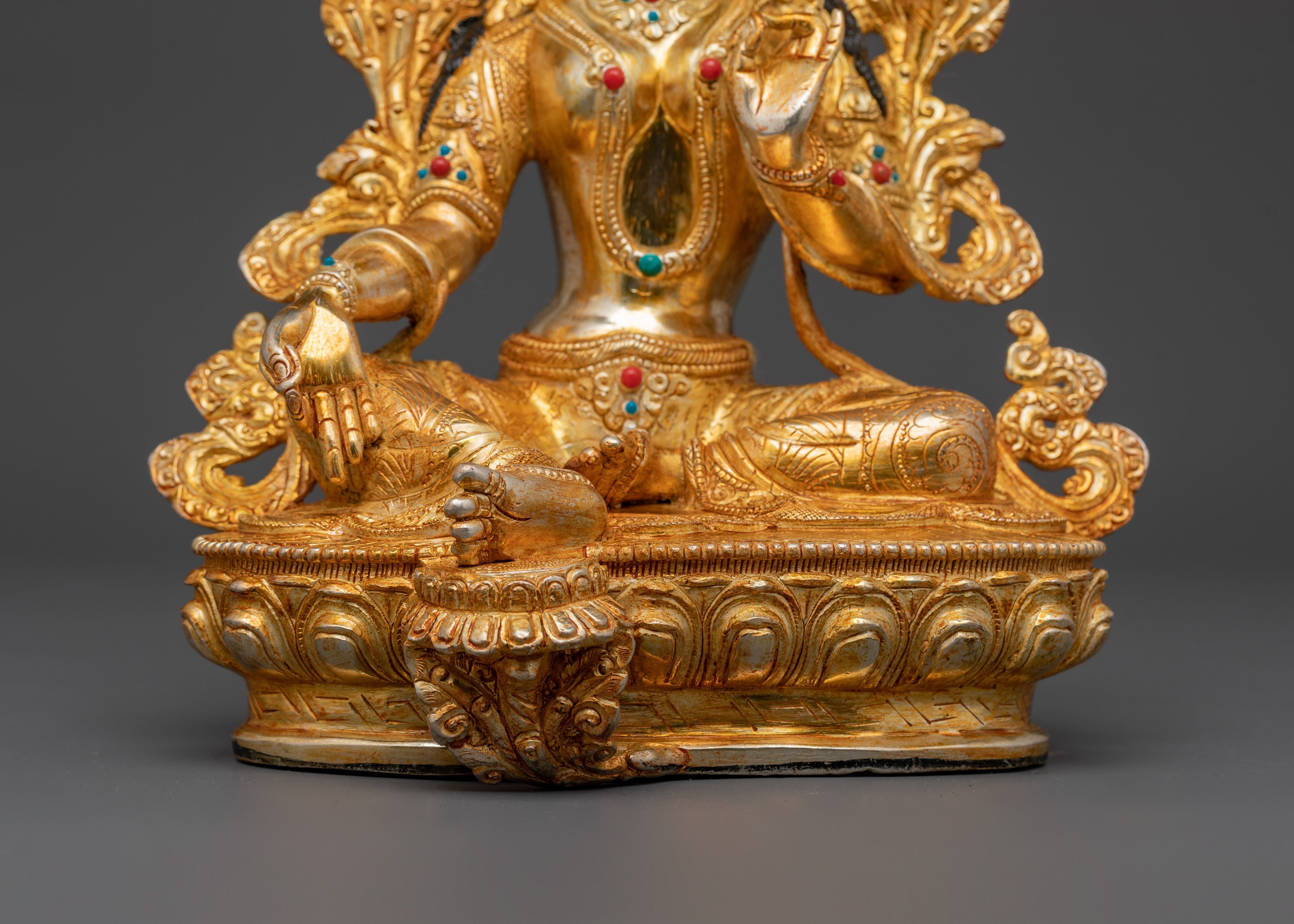 Green Tara Handcrafted Sculpture | Embodiment of compassion