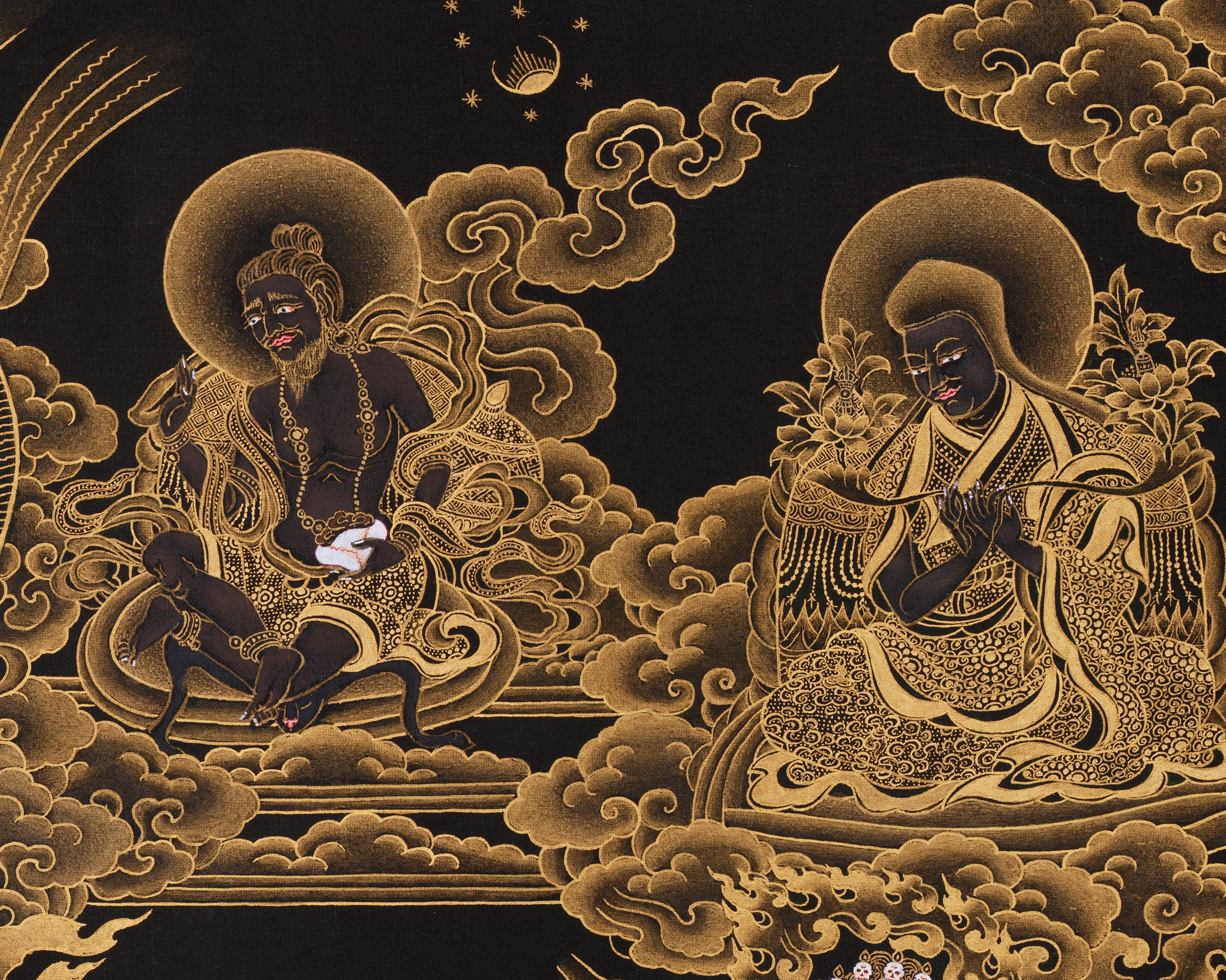 Wrathful Sakya Mahakala Thangka | Dharmapala of Sakya Tradition