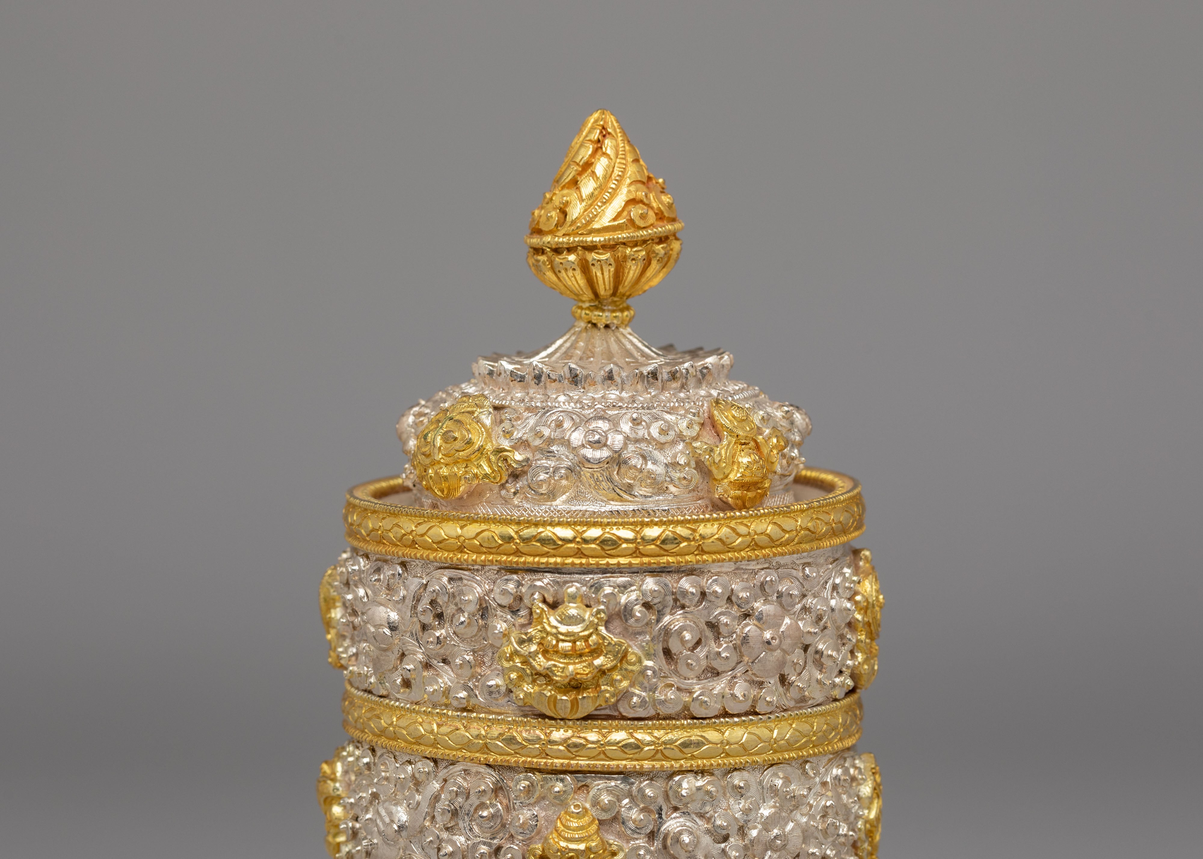 Spiritual Handcrafted Ritual Dhupur Rice Pot | Buddhist Altar Offering Vessel