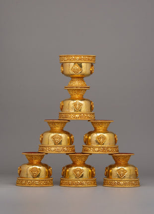 Water Offering Bowls (Ting) | Sacred Addition to Buddhist Shrines