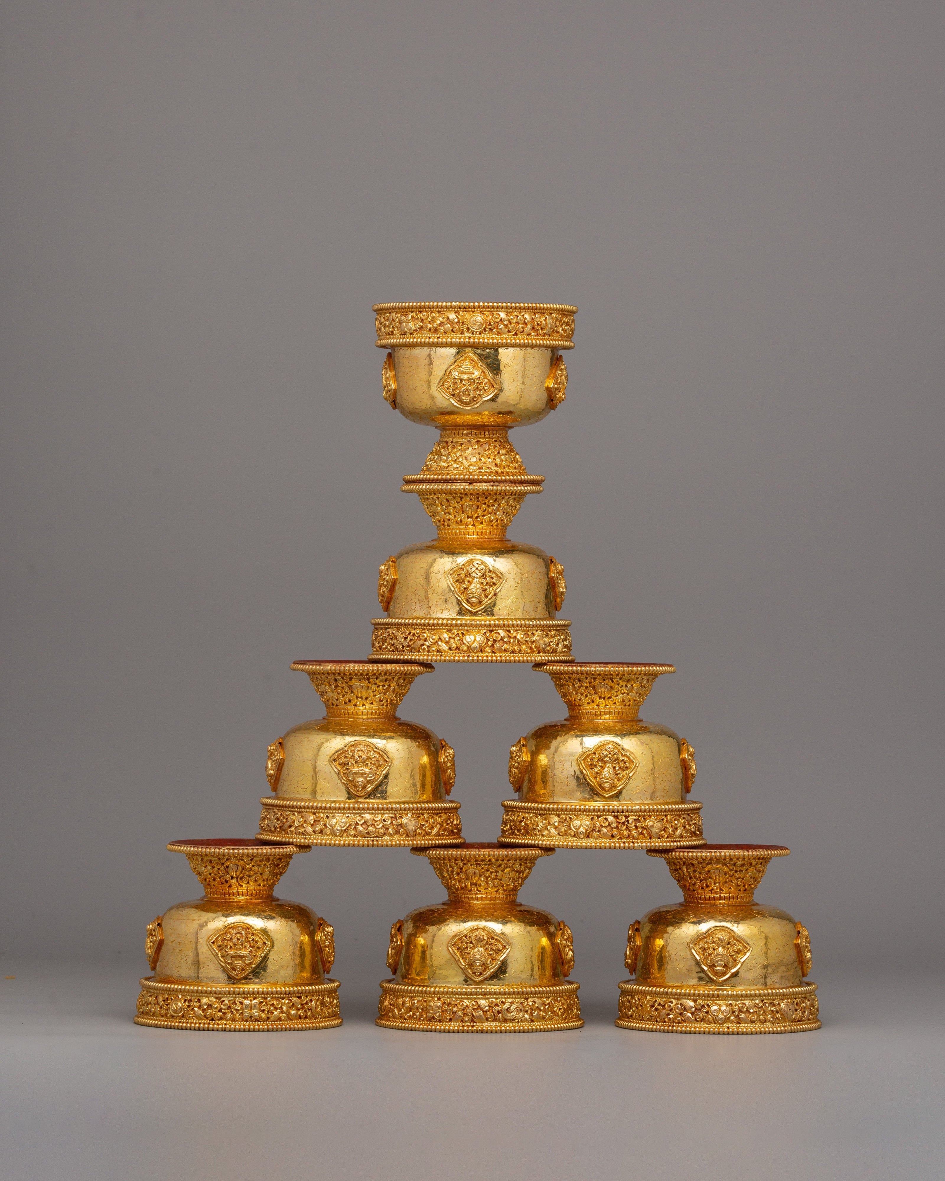 Water Offering Bowls (Ting) | Sacred Addition to Buddhist Shrines
