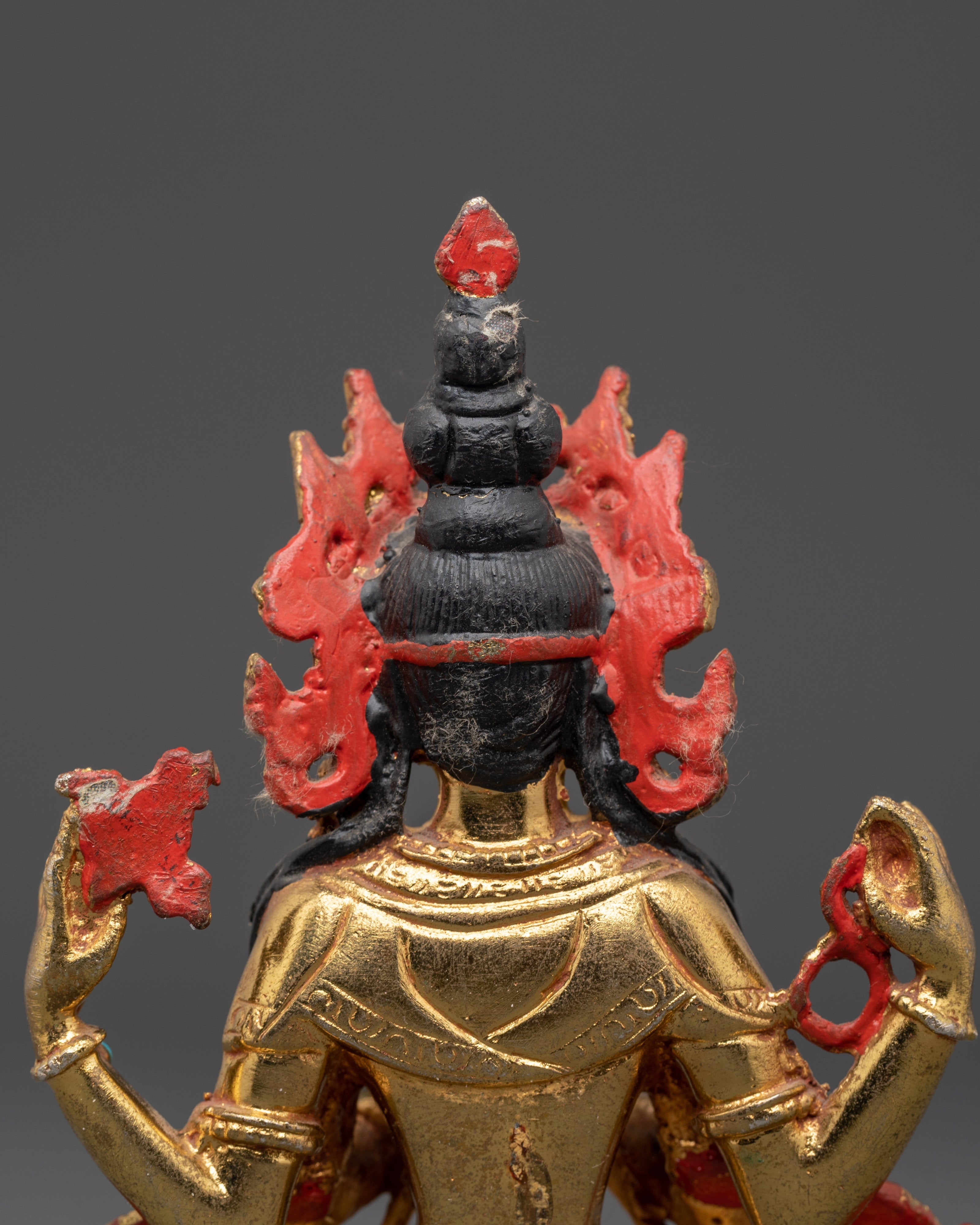 Turquoise Coral Inlaid Chenrezig Statue | Statue For Decor