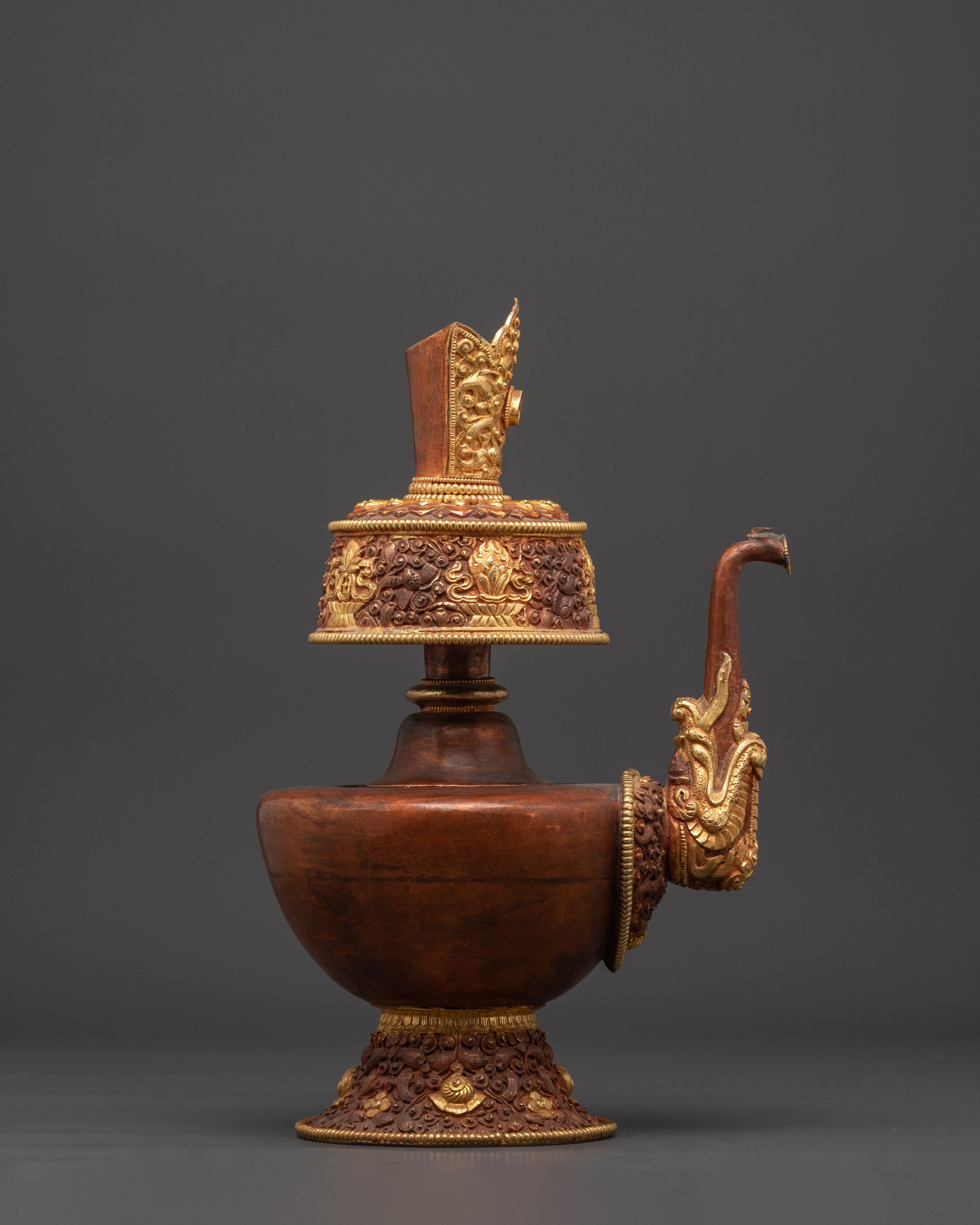 Tibetan Spiritual Offering Bhumba Ritual Vessel | Sacred Altar Decor
