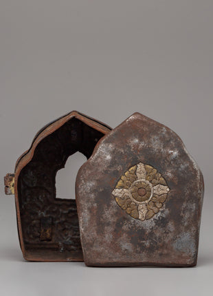 10cm Ghau Small Prayer Box | Meditation Dharma Decor