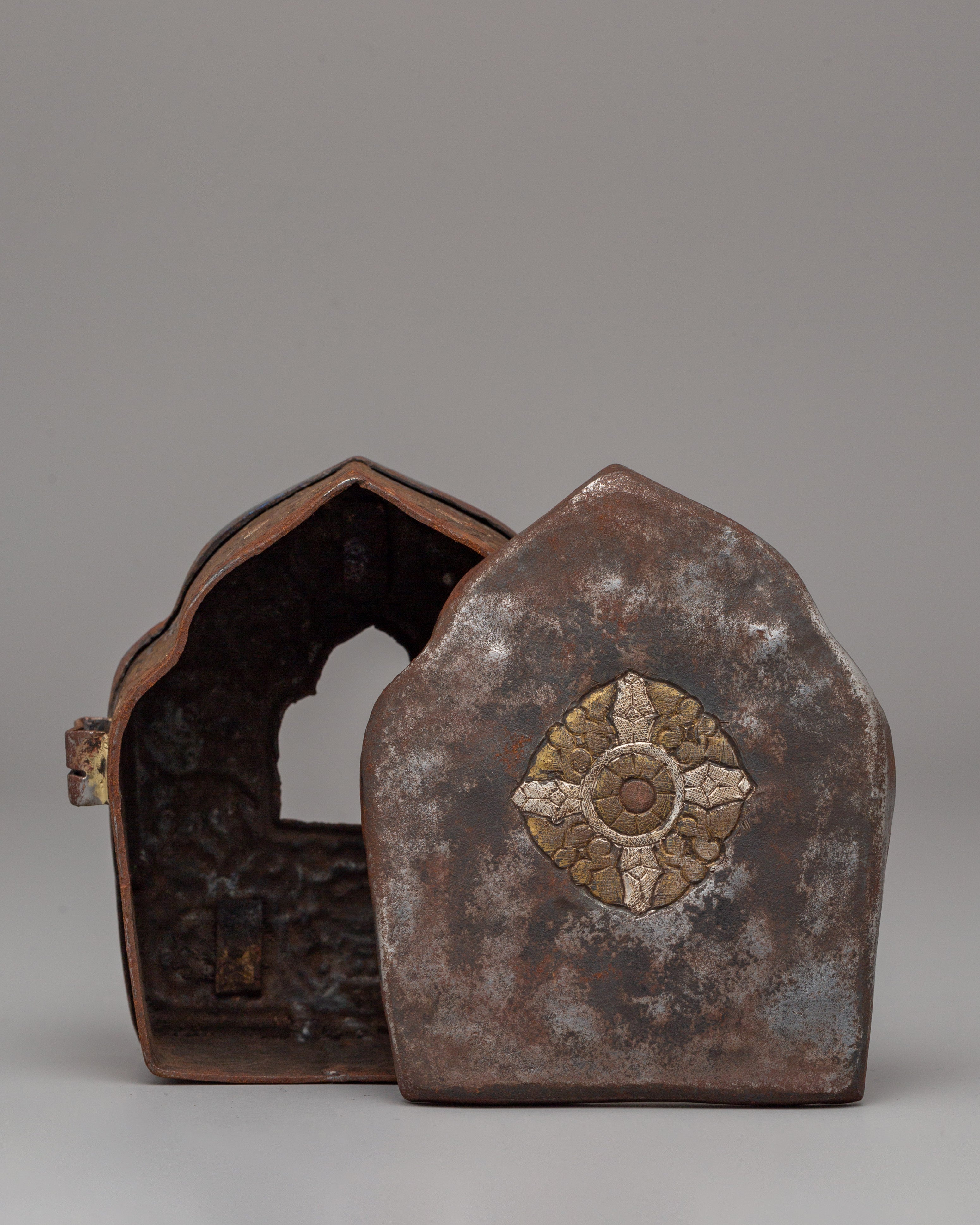 10cm Ghau Small Prayer Box | Meditation Dharma Decor