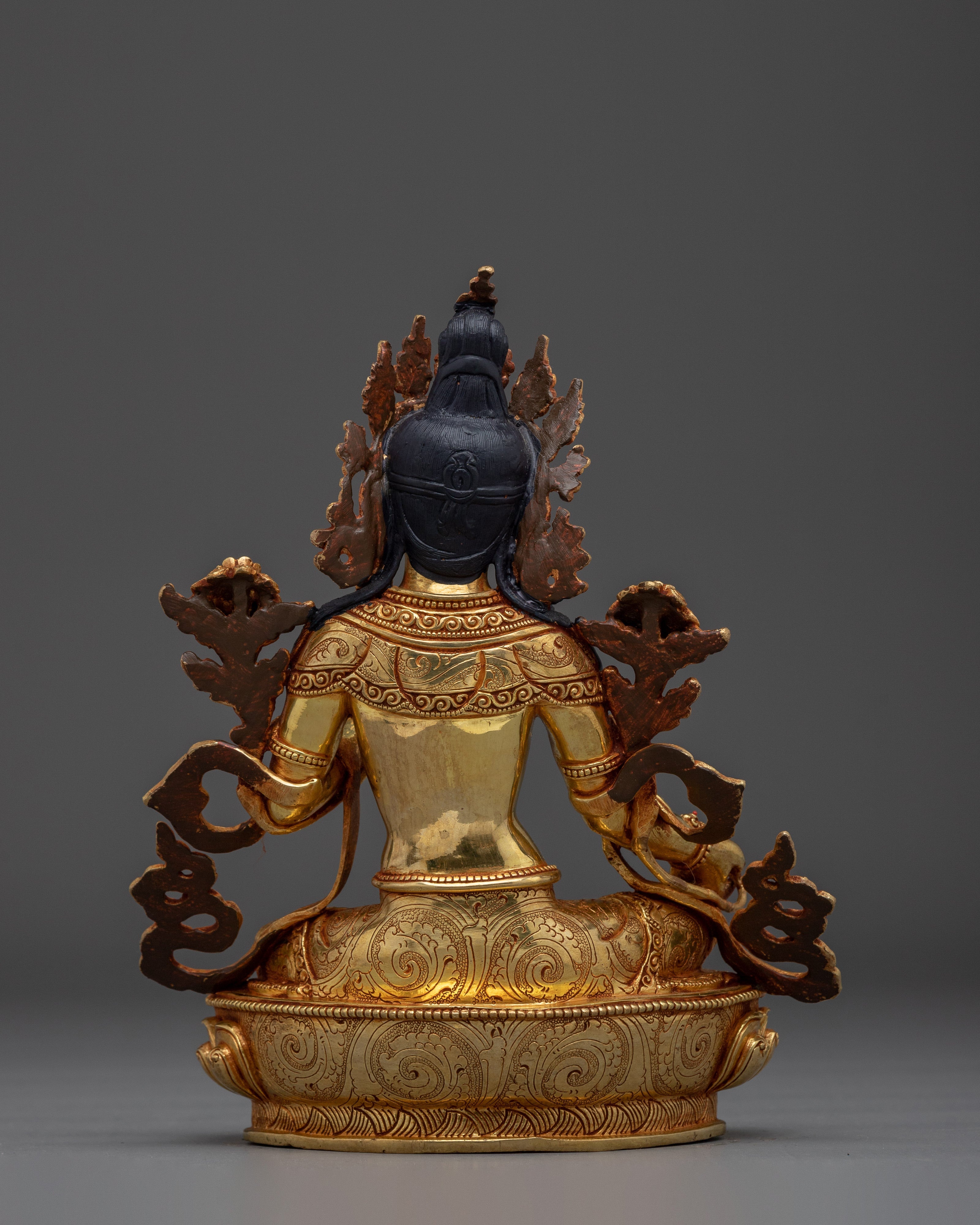 Female Buddha Sculpture of Green Tara | Peaceful Tara