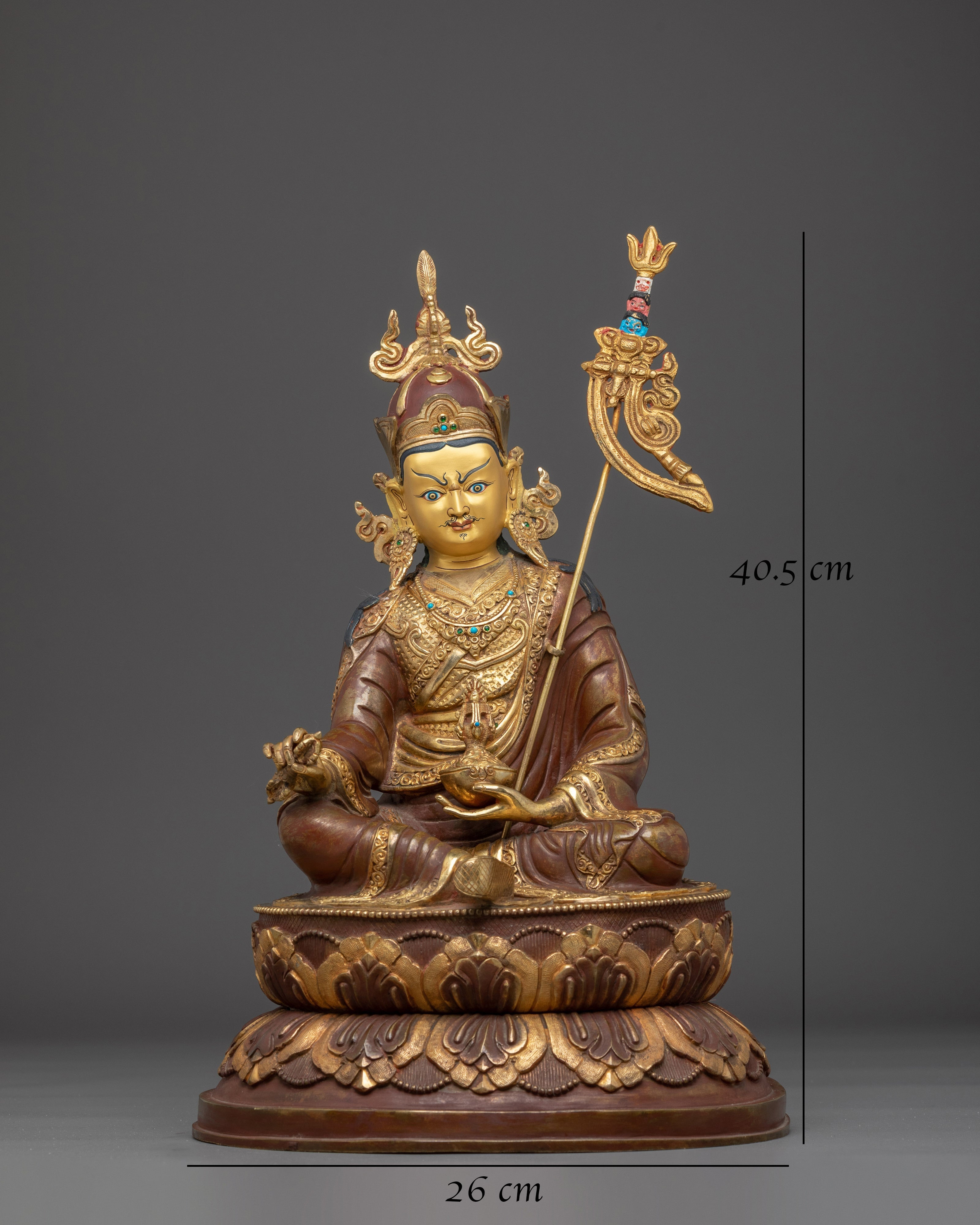 Handmade Statue of Guru Rinpoche | Buddhist Precious Guru
