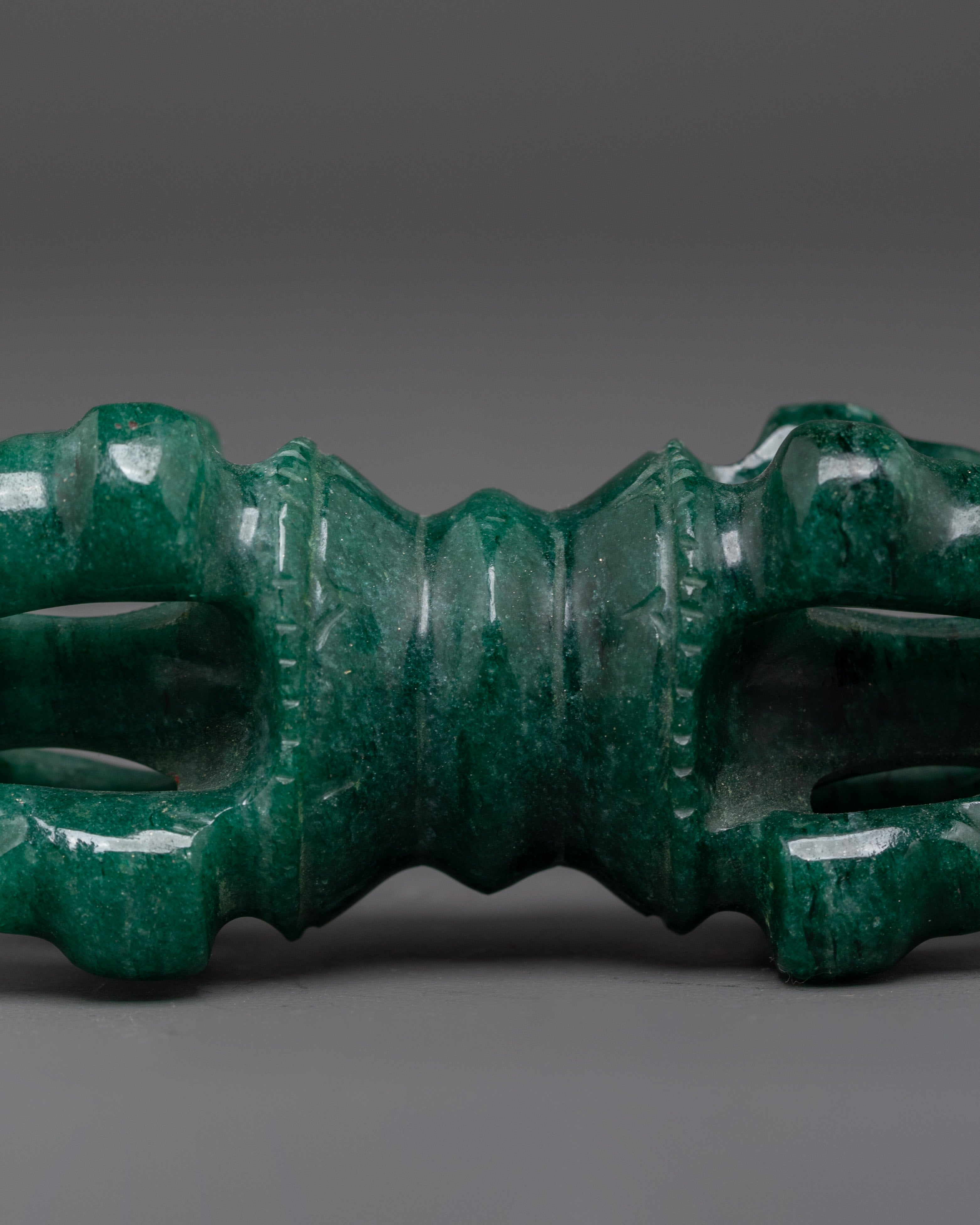 Spiritual Green Vajra | Tibetan Ritual Tool for Spiritual Practices