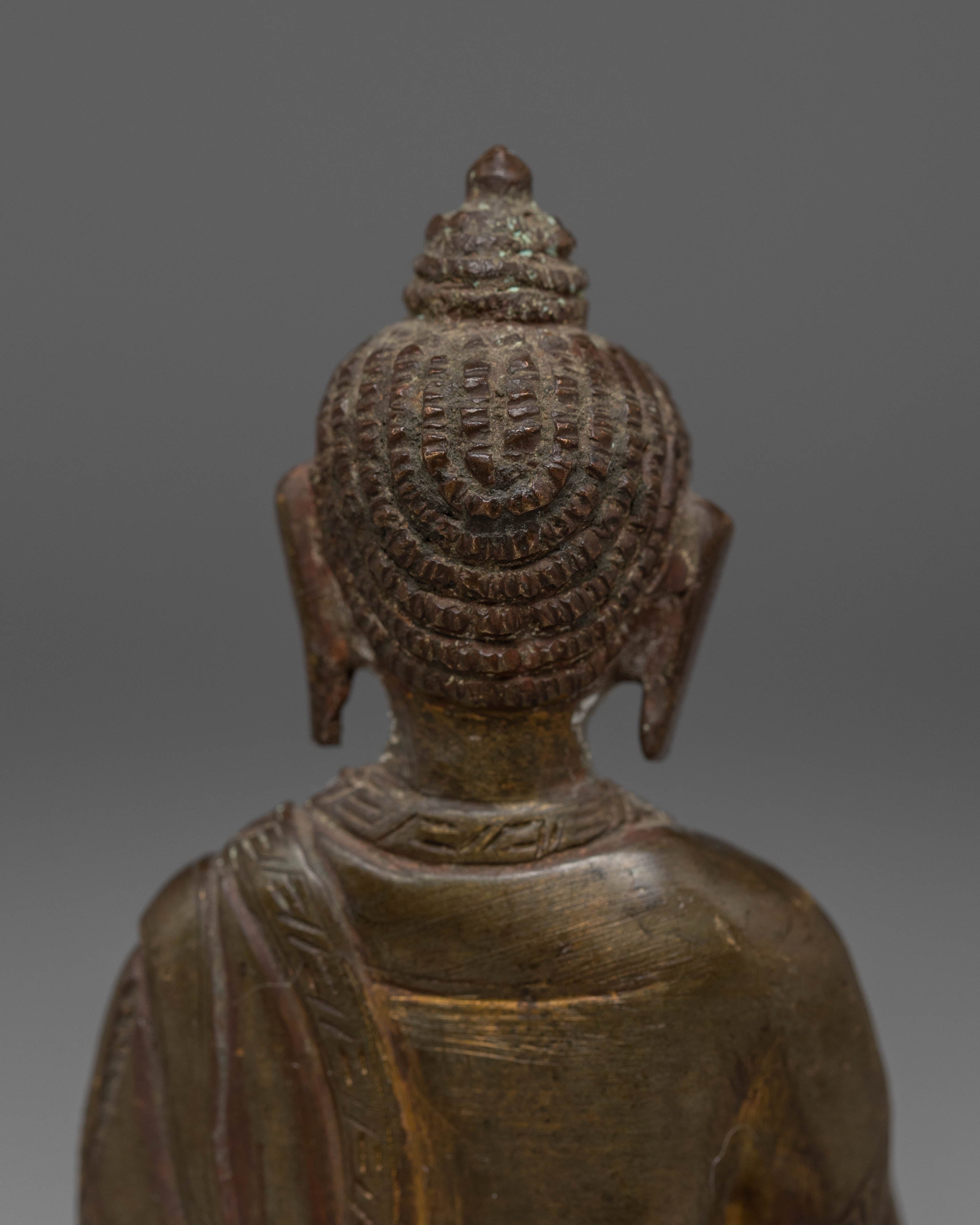 Oxidized Copper Statue of Vairocana | The Cosmic Buddha