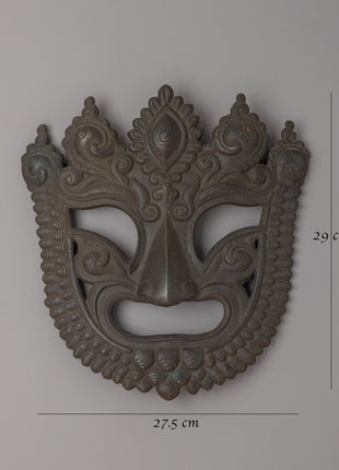 Handmade Tibetan Buddhist Mask | Sacred Himalayan Wall Art