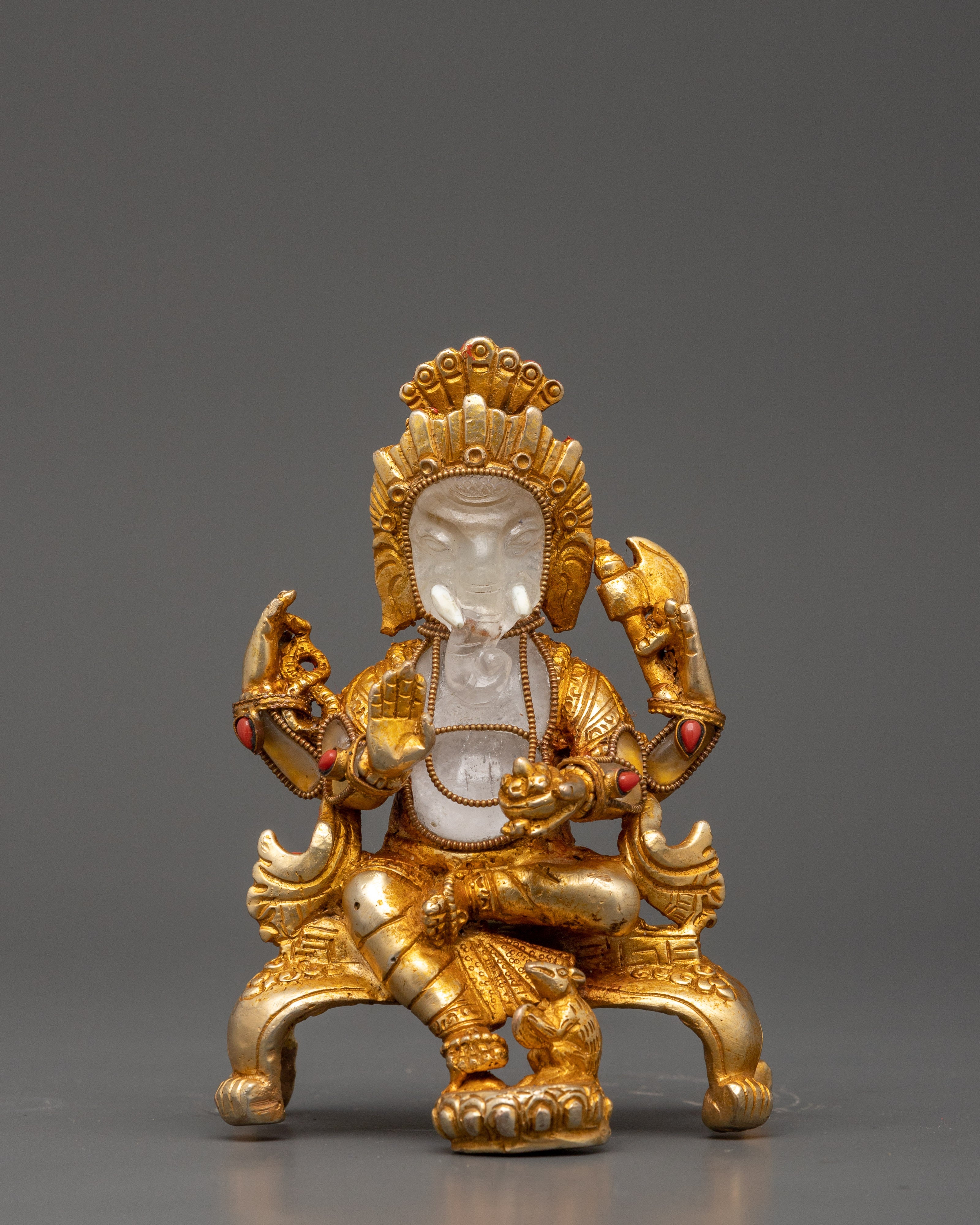 Ganesh Crystal Sculpture | Hindu Deity