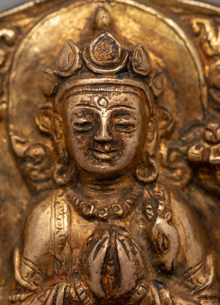 Avalokiteshvara Ghau Box |  Sacred Buddhist Artifact of Compassion