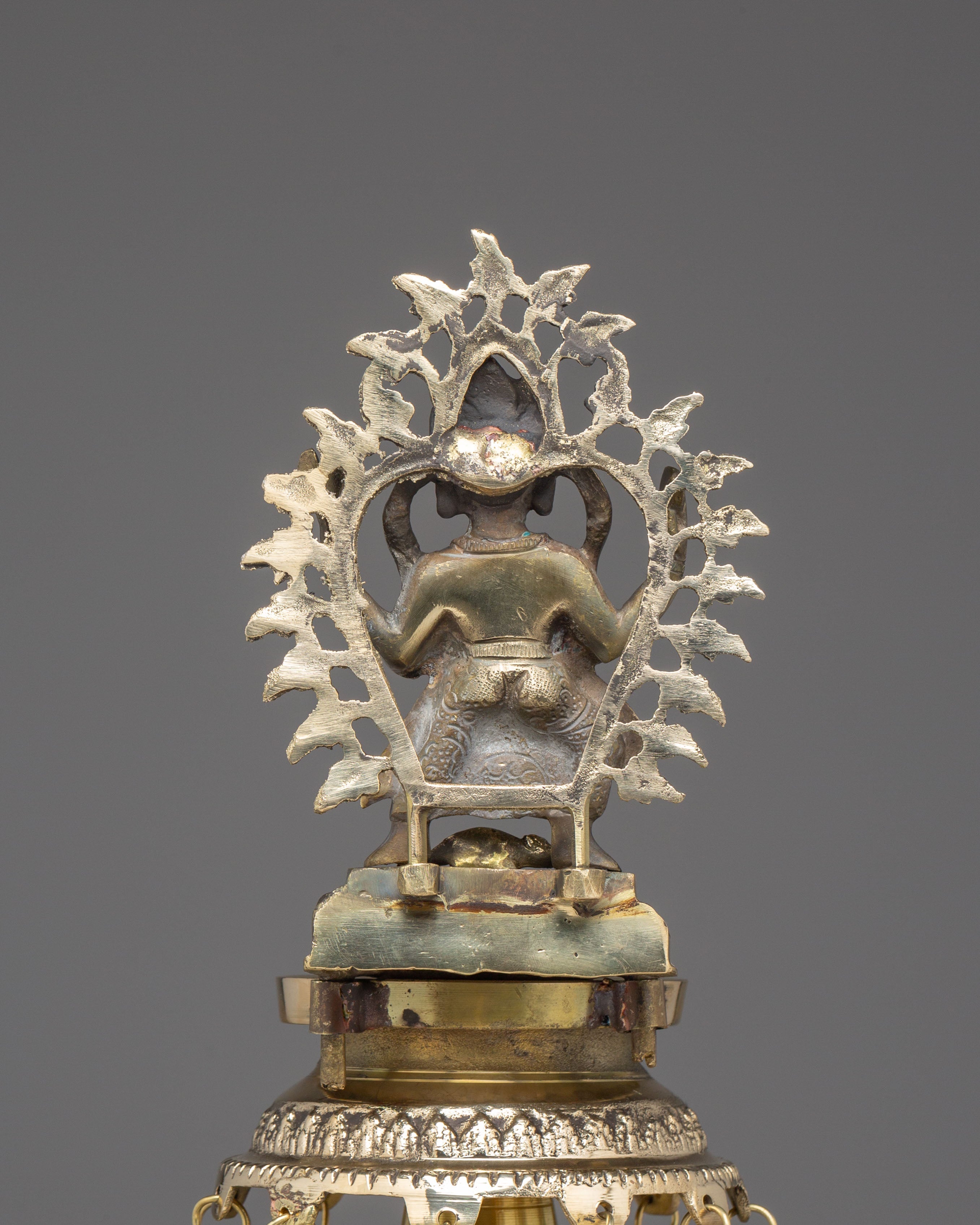 Handmade Panas Oil Lamp Set | Sacred Brass Lamp