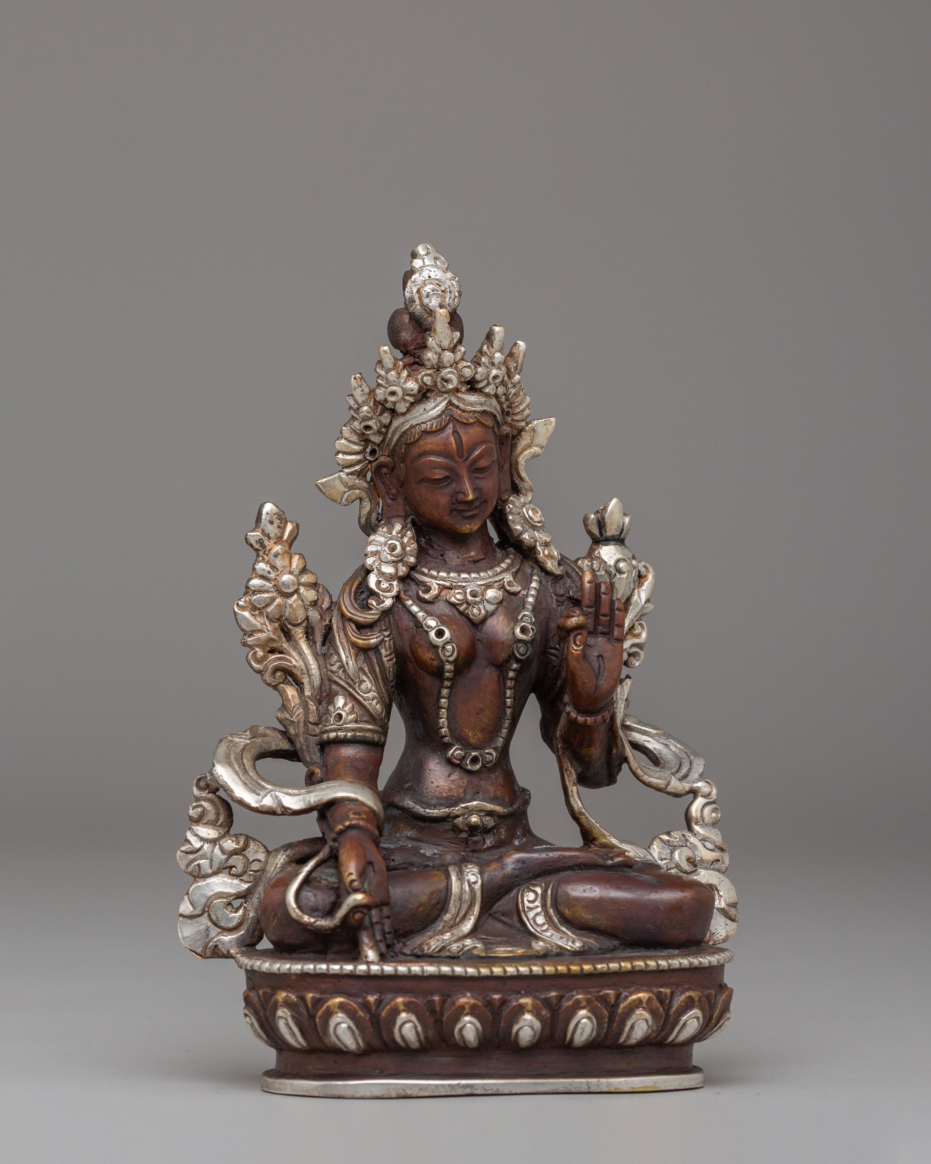Handcrafted Statue of White Tara | Tibetan Buddhist Goddess