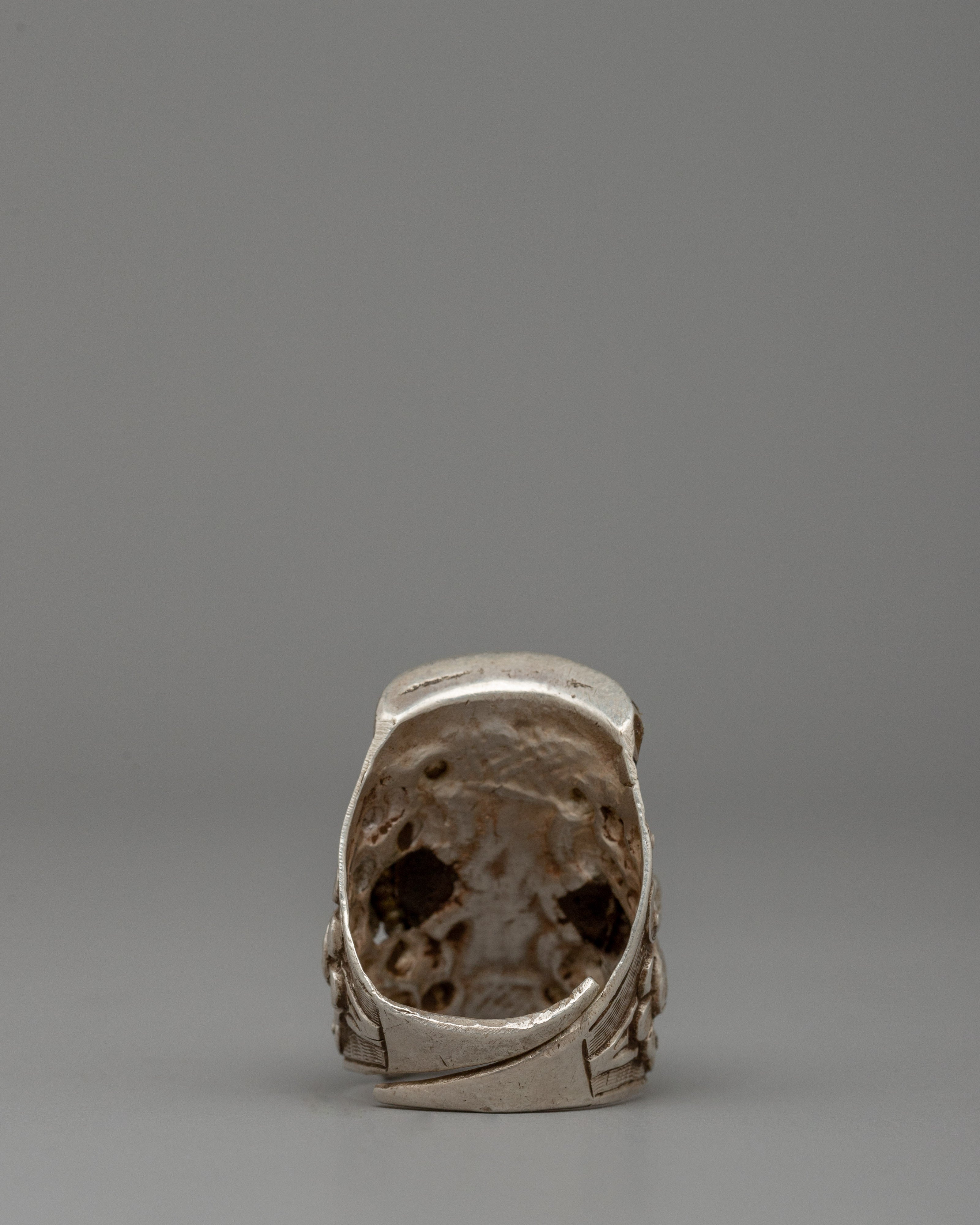 Tibetan Coral Ring | A Sacred Symbol of Elegance and Spirituality