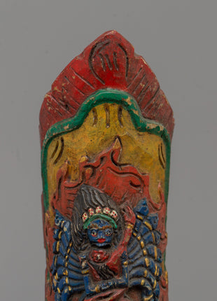 Hayagriva Apron Ornament | Buffalo Bone Tibetan Decor