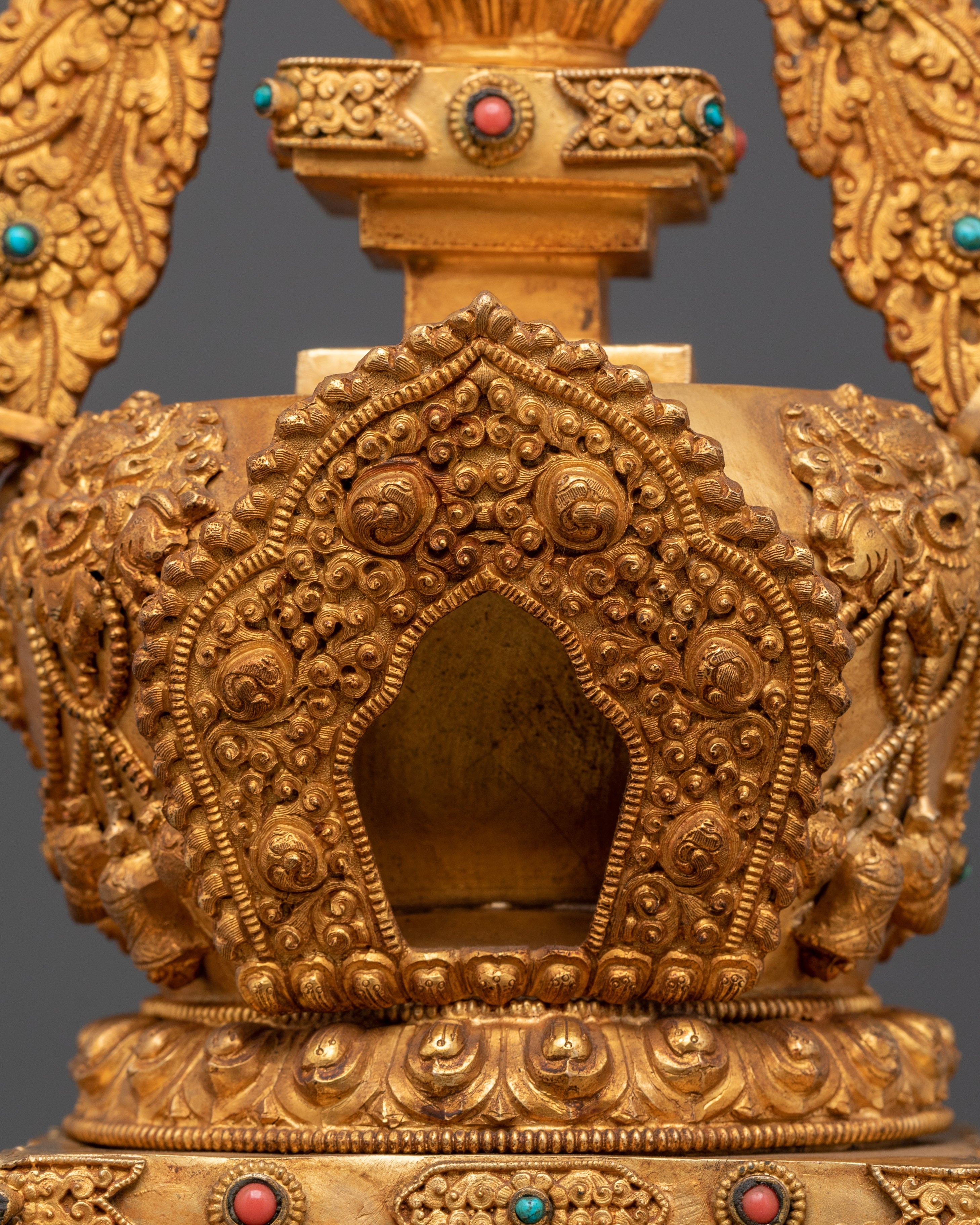 Handcrafted Buddhist Alter Stupa | Sacred Art for Meditation Space