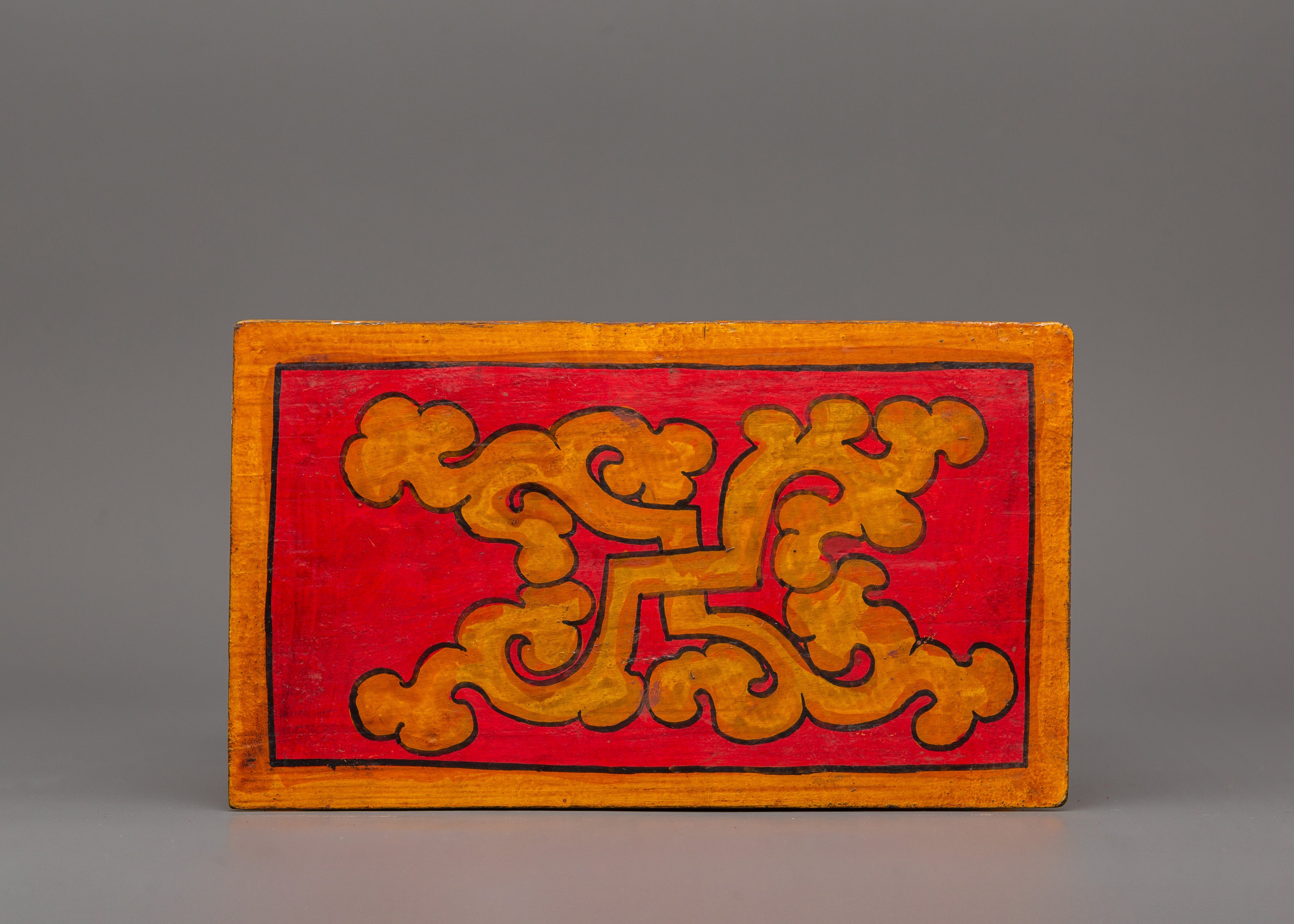 Box with Shakyamuni Buddha Paint | Tibetan Home Decor