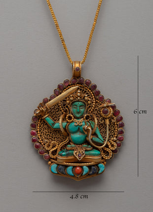 Manjushri Ghau Locket | Sacred Symbol of Wisdom and Protection